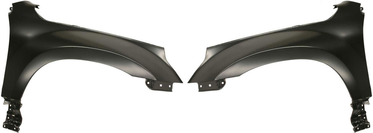 AM GRAND VITARA 06-13 FRONT FENDER RH AND LH Primed w o Side Lamp Hole and Mirror Hole SKU SET S220139 Partslink SZ1241120 SZ1240120 OEM 5760065810-5770065810