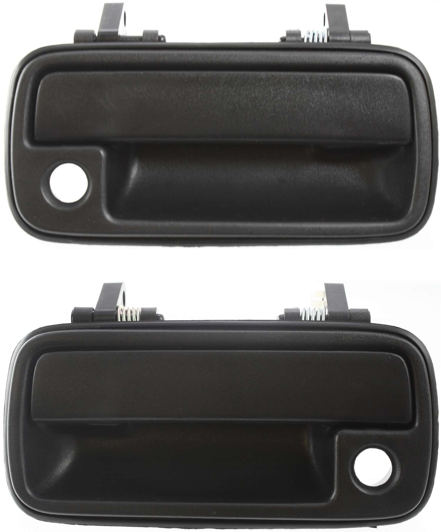 AM TRACKER 98-98 TRACKER 89-97 FRONT EXTERIOR DOOR HANDLE RH Plastic Textured Black w Keyhole 4 Door Model SKU SET S462103 Partslink SZ1311103 SZ1310103 OEM 8281056B005PK 8282056B005PK