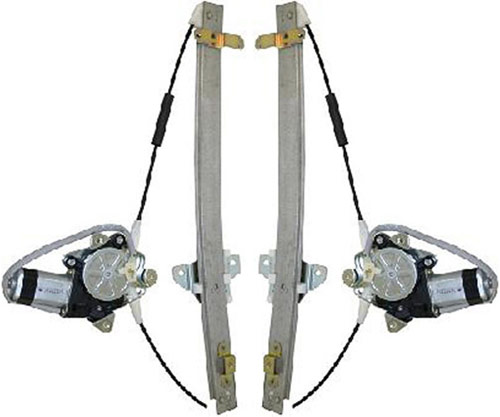 AM SIDEKICK 91-98 FRONT WINDOW REGULATOR RH AND LH Power w Motor 4 Door SKU SET S462915 Partslink SZ1351103 SZ1350103 OEM 8340157B00-8340257B00