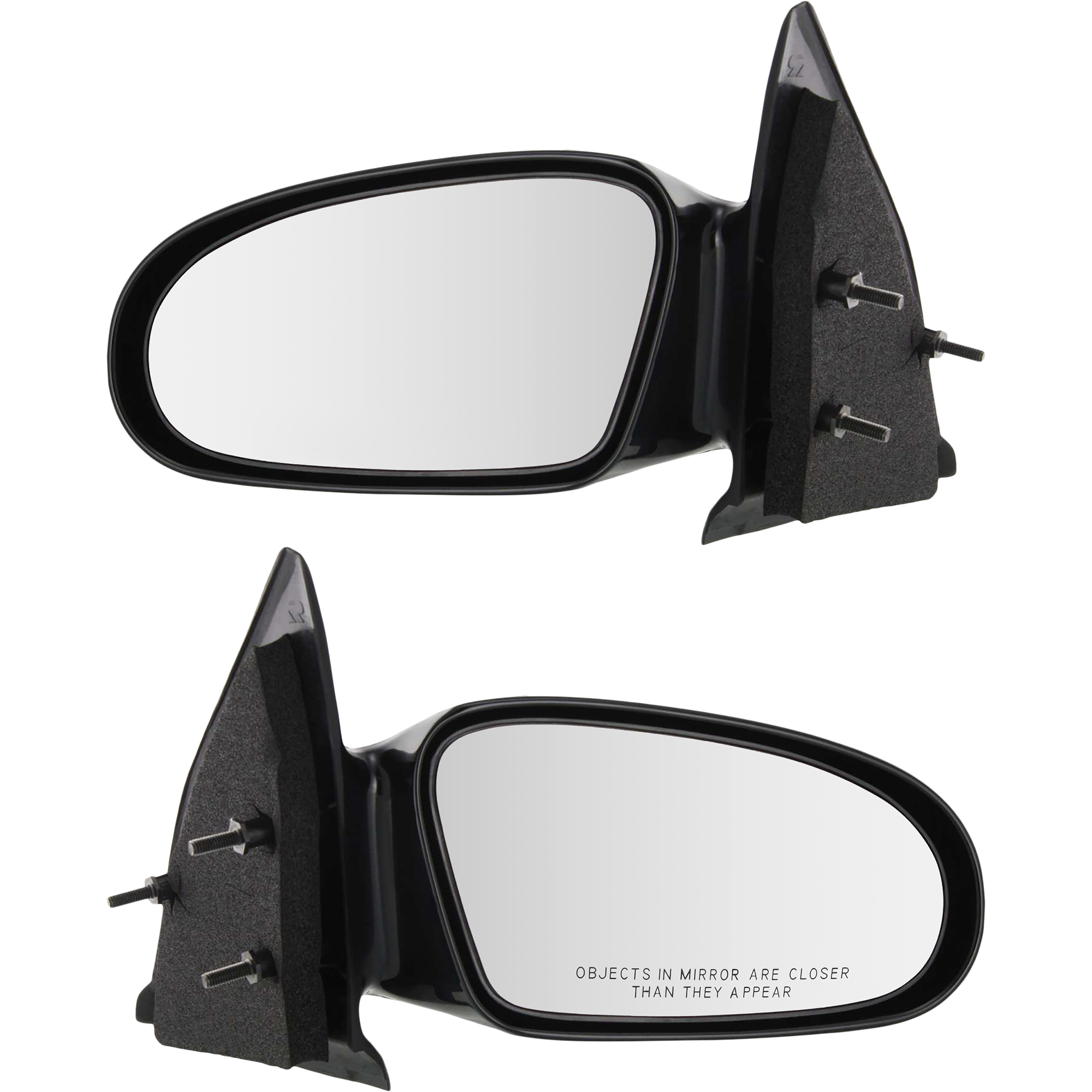 AM SATURN S SERIES 96-02 MIRROR RH AND LH Manual Adjust Non Heated Non Folding Paintable Sedan Wagon SKU SET ST13R Partslink GM1320184 GM1321184 OEM 21170588-21170589