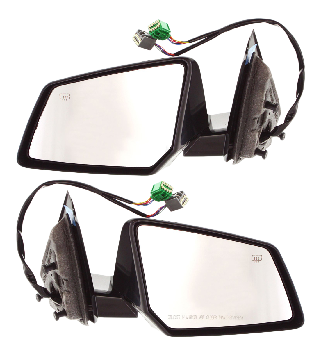 AM ACADIA OUTLOOK 07-08 MIRROR RH AND LH Power Power Folding Heated Paintable w In housing Signal Light and Memory w o Auto Dimming and BSD SKU SET ST22ER S Partslink GM1320365 GM1321365 OEM 2-589-444-725-894-440