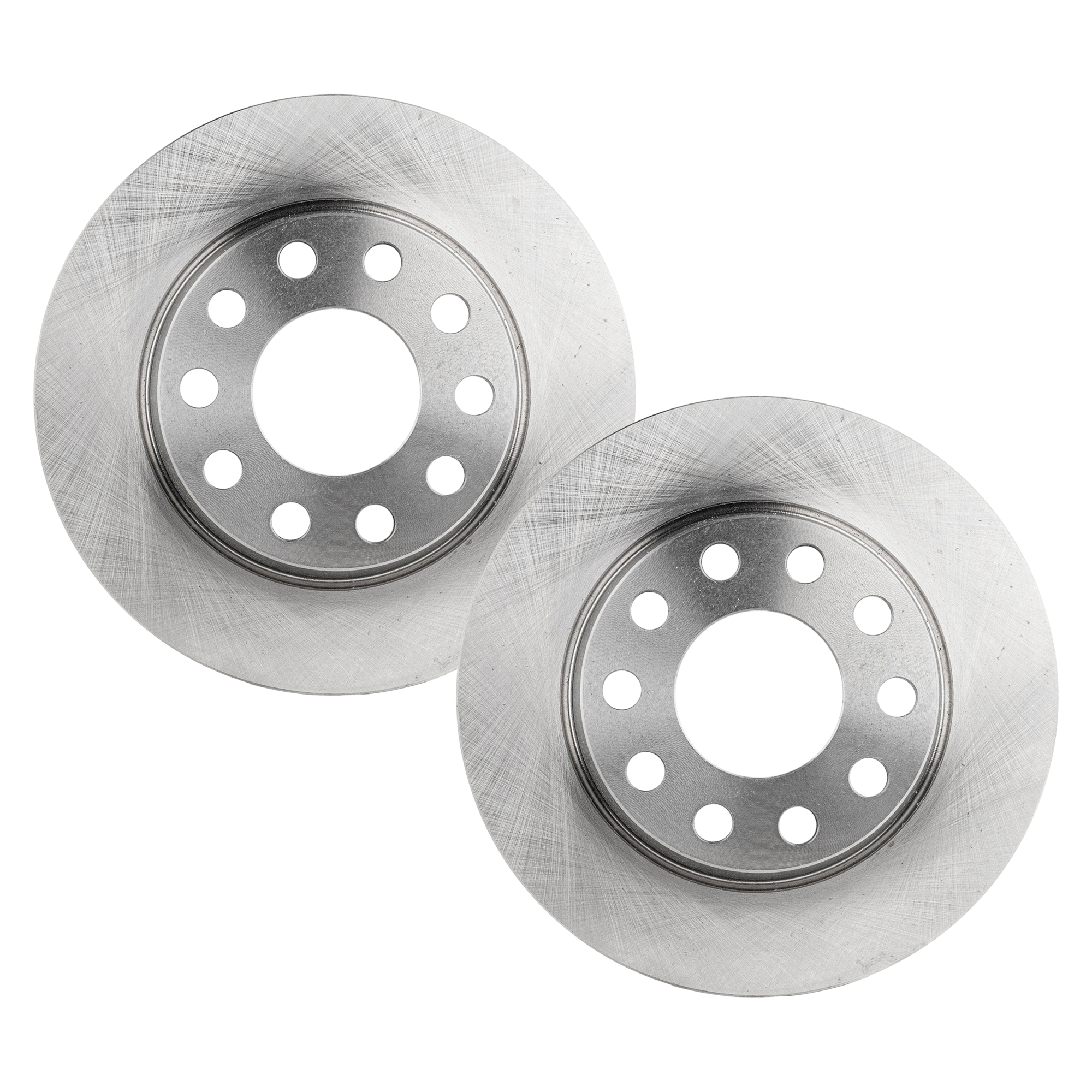 AM A4-02-05 A4 QUATTRO 02-06 REAR BRAKE DISC RH AND LH Plain Surface Solid 5 Lugs 2 Wheel Set SKU SET STPA27110005-2 OEM 34217-34301-45429-850051-88043