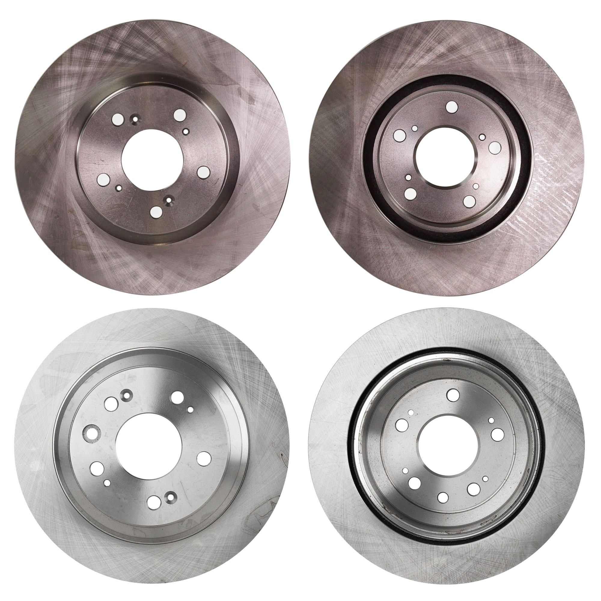 AM RL 05-12 FRONT AND REAR BRAKE DISC 4 Wheel Set SKU SET STPA27110033-4 OEM 45251SJA903-45251SJA900-45251S