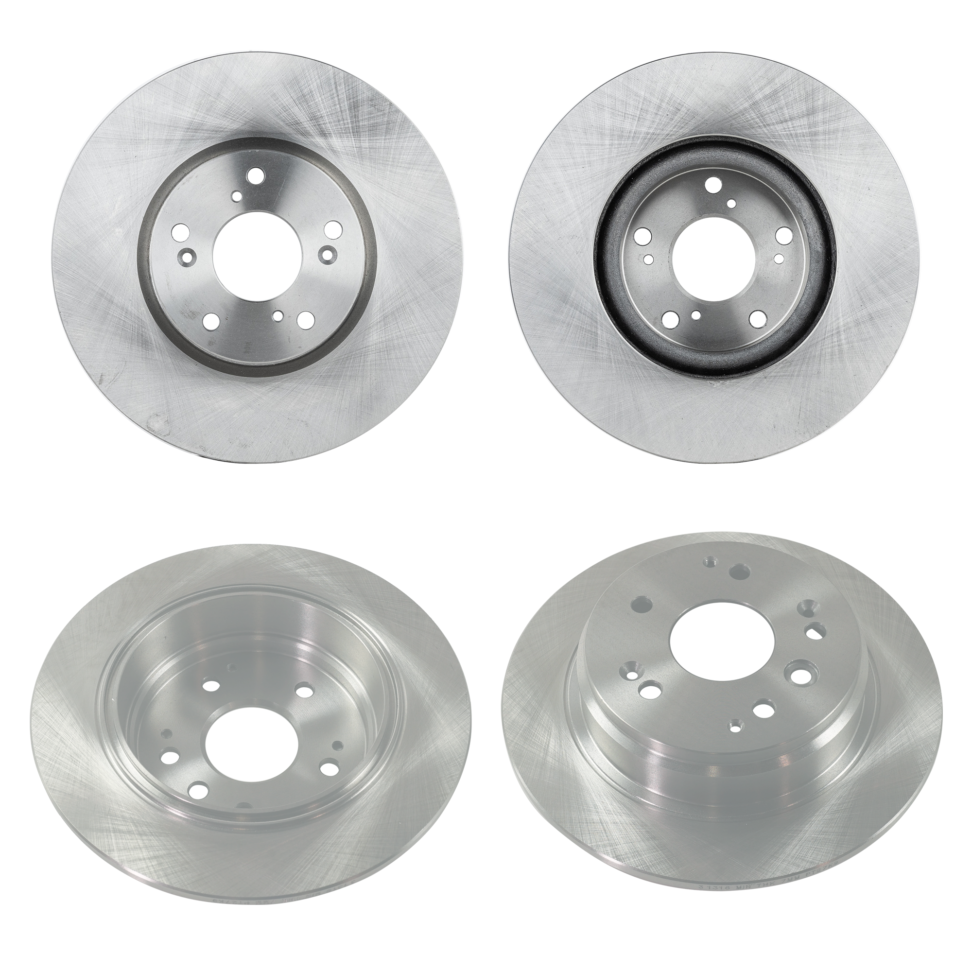 AM TL 04-08 FRONT AND REAR BRAKE DISC 4 Wheel Set SKU SET STPA27110039-4 OEM 31374-44309-900844-48880220-60