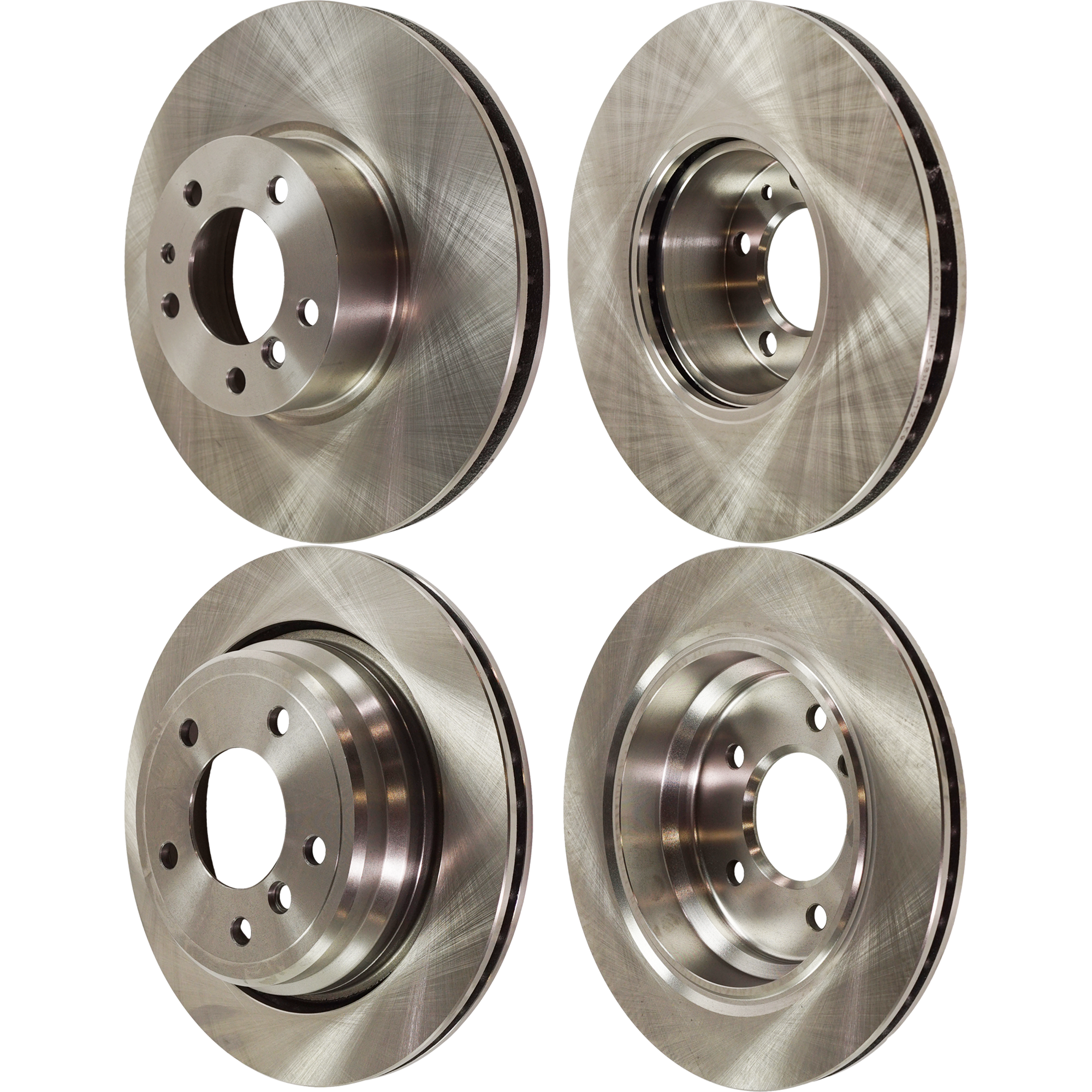 AM 540I 97-00 FRONT AND REAR BRAKE DISC 4 Wheel Set SKU SET STPB27110030-4 OEM 34116764645-34116854999-341111