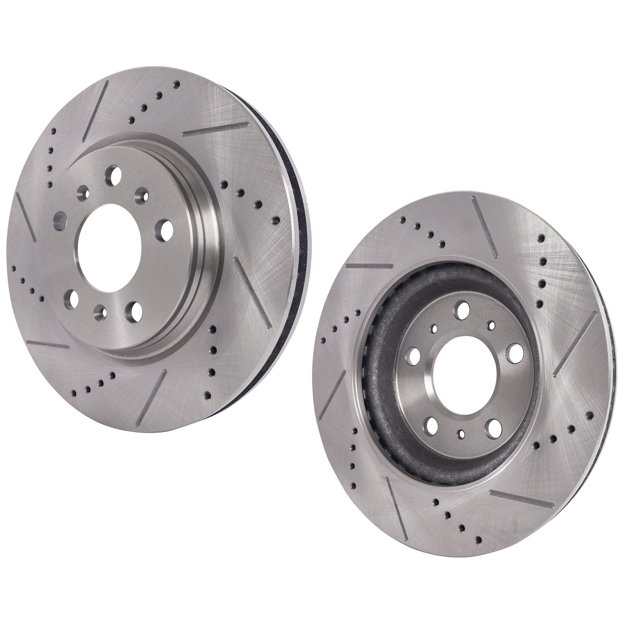 AM ALLURE LACROSSE 05-09 FRONT BRAKE DISC RH AND LH Drilled and Slotted SKU SET STPB27110031DRS2 OEM 19685-41117-55087-55107-145518