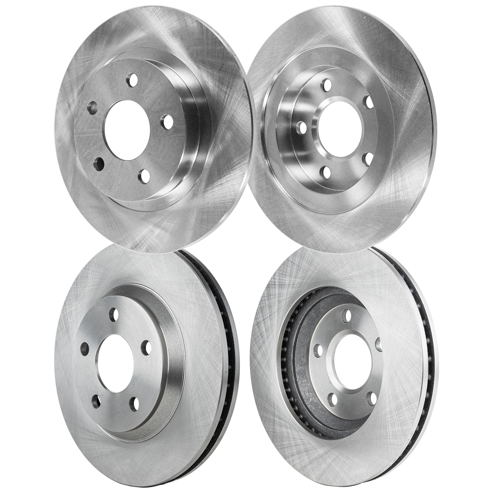 AM DEVILLE 05-05 FRONT AND REAR BRAKE DISC RH AND LH 4 Wheel Set Plain Surface SKU SET STPB27110046-4 OEM 88964116-19303832-18023592