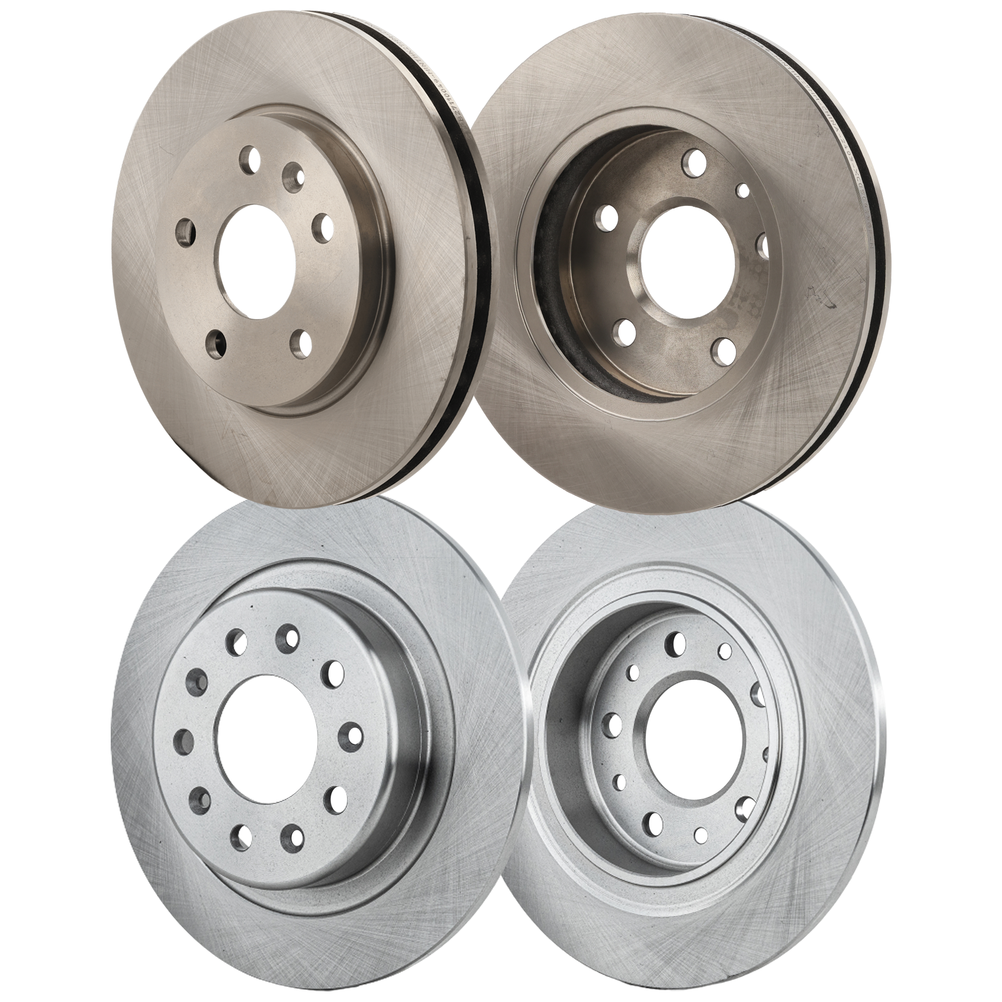 AM MALIBU 16-16 FRONT AND REAR BRAKE DISC RH AND LH 4 Wheel Set Plain Surface SKU SET STPB27110049-4 B OEM 13502213-13583682