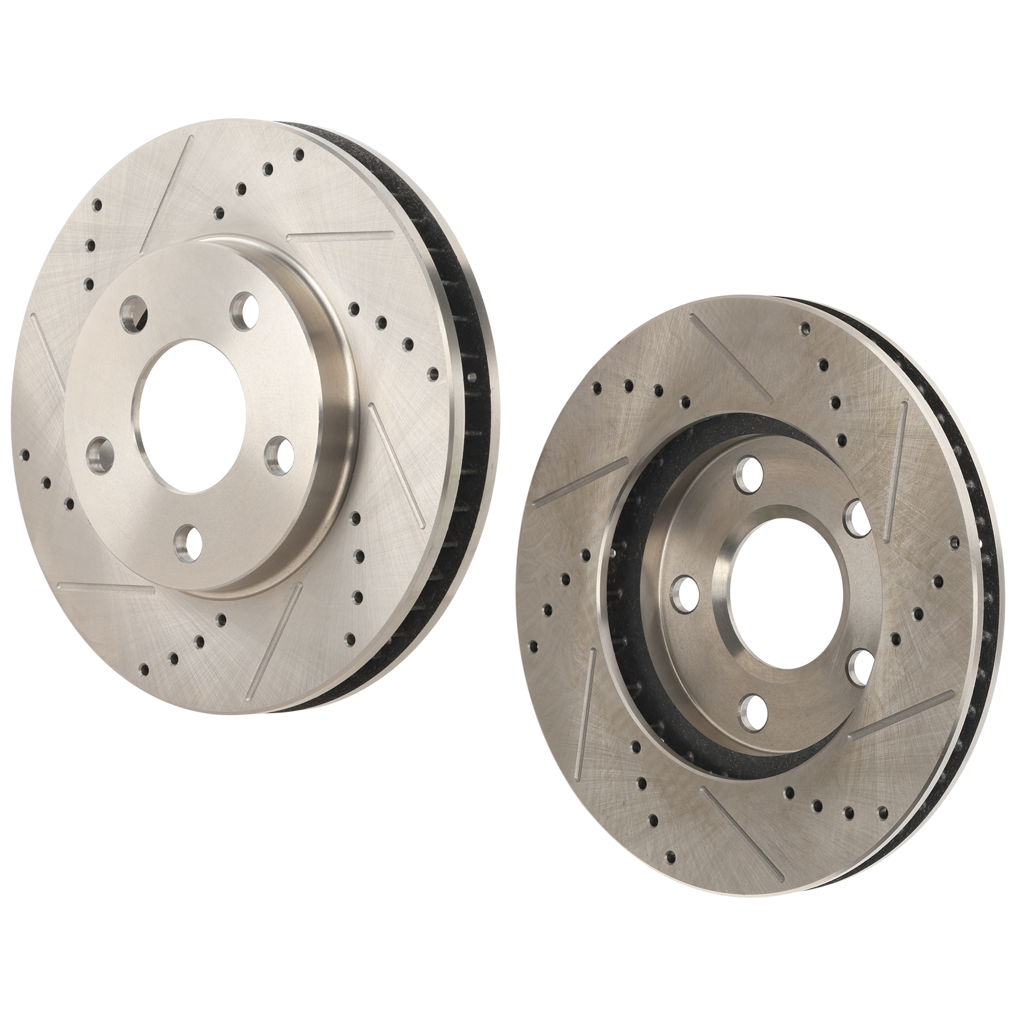 AM REGAL 97-04 CENTURY 97-05 FRONT BRAKE DISC RH AND LH Drilled and Slotted SKU SET STPB27110052DRS2 OEM 19755-27007-55036-56631-65930