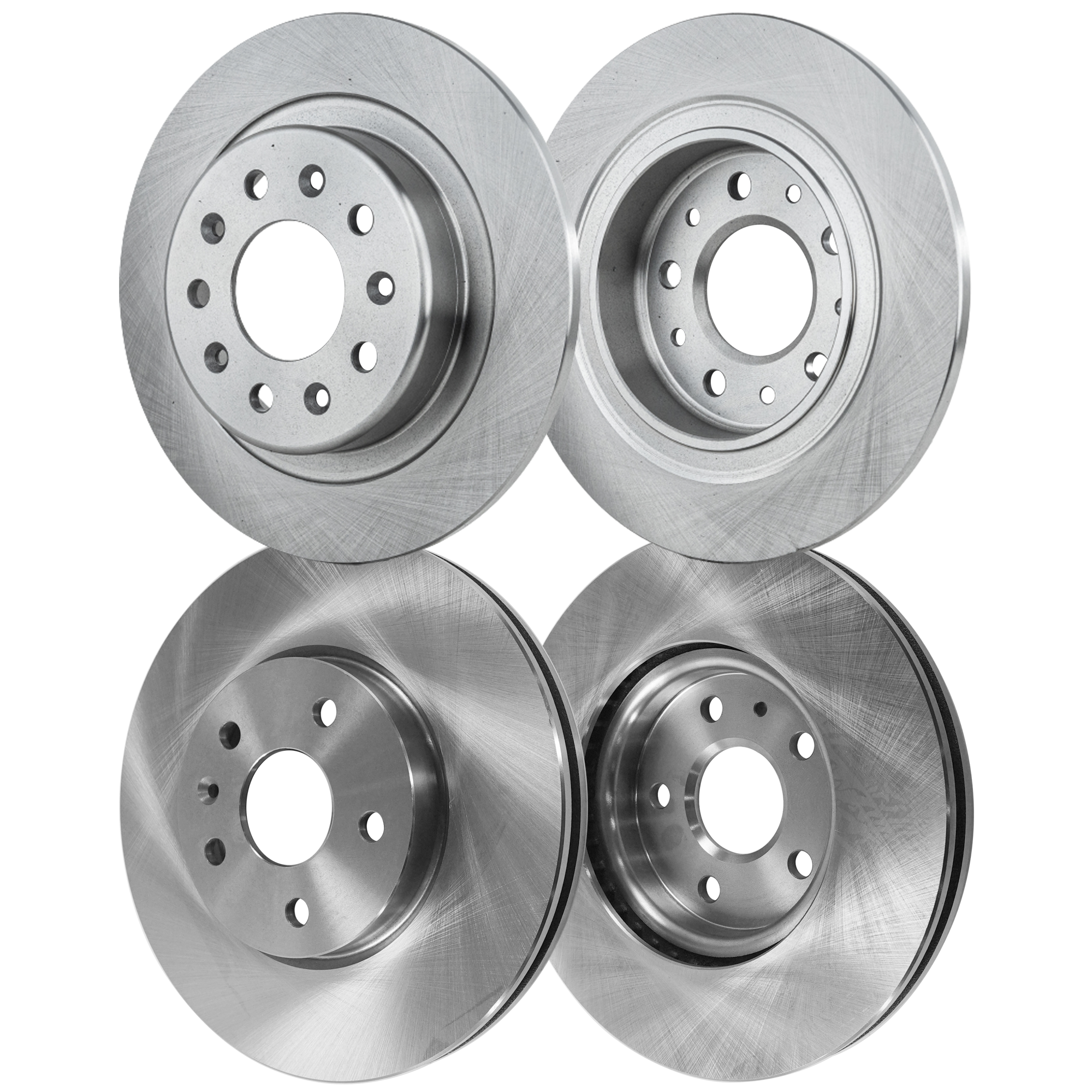 AM MALIBU 16-16 FRONT AND REAR BRAKE DISC RH AND LH Plain Surface 5 Lugs SKU SET STPC27110027-4 OEM 13583682-569064-569422-1350130