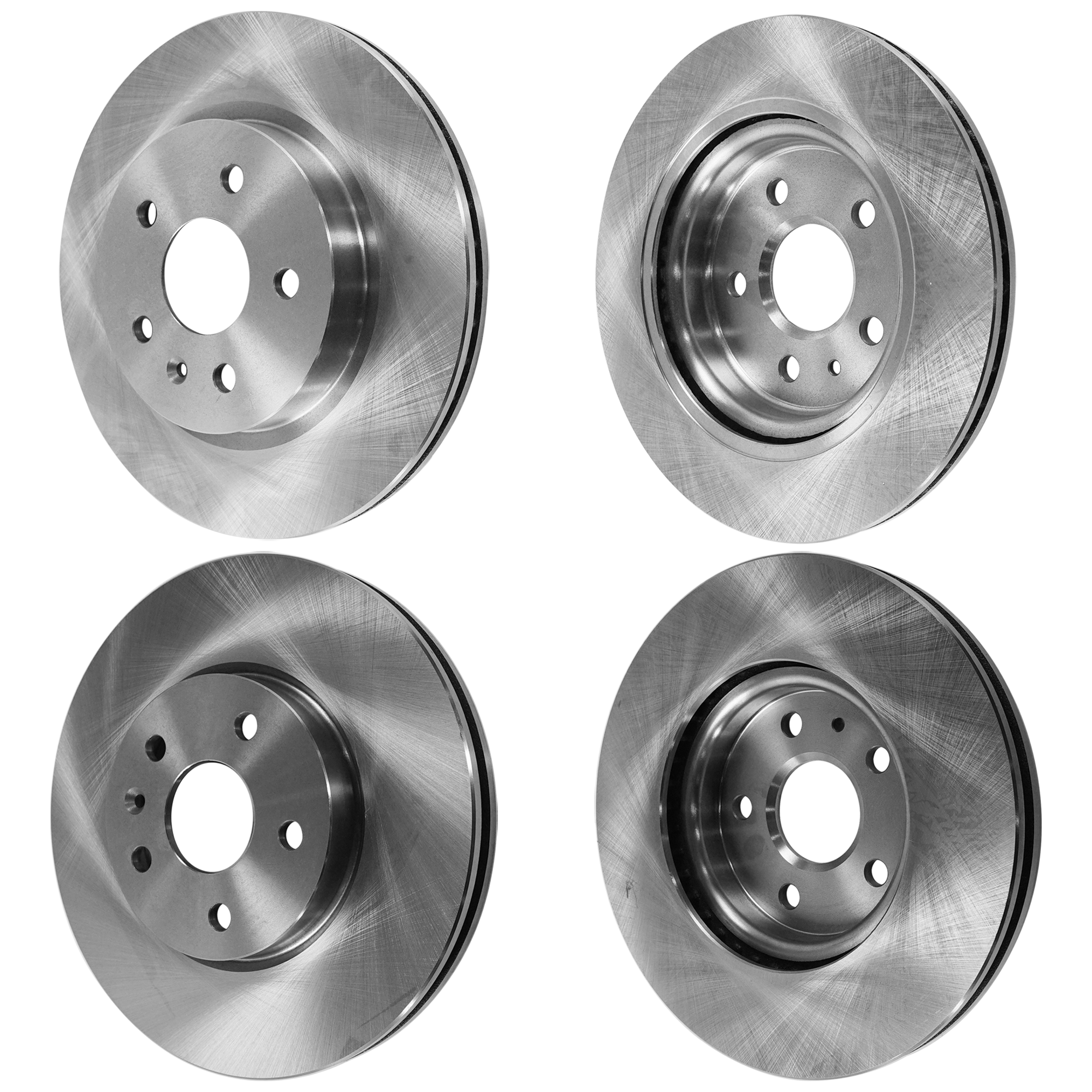 AM LACROSSE 10-16 IMPALA 14-20 FRONT AND REAR BRAKE DISC RH AND LH Plain Surface Vented 5 Lugs SKU SET STPC27110027 OEM 569062-13501303-13501290-13501
