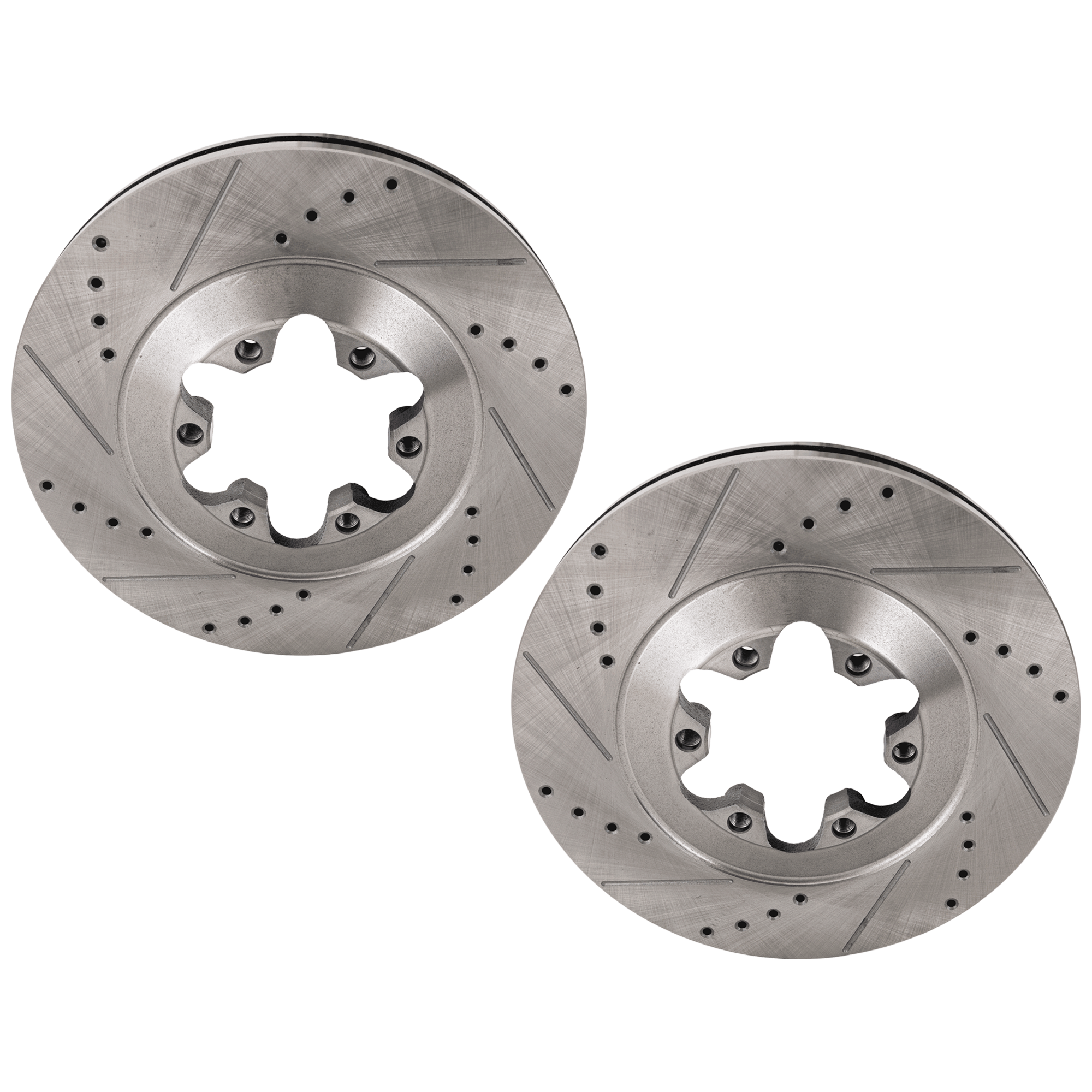 AM COLORADO CANYON 09-12 FRONT BRAKE DISC RH AND LH Drilled and Slotted SKU SET STPC27110036DRS2 OEM 41244-55162-850093-900634-6004