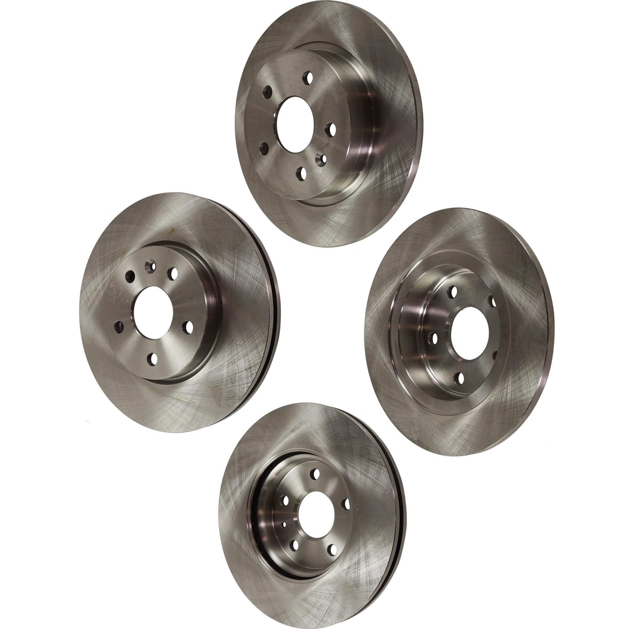 AM CRUZE 11-15 SONIC 13-16 FRONT AND REAR BRAKE DISC RH AND LH 4 Wheel Set Plain Surface Vented Front Solid Rear 5 Lugs SKU SET STPC27110051-4 A OEM 41272-55199-850232-886208-9009