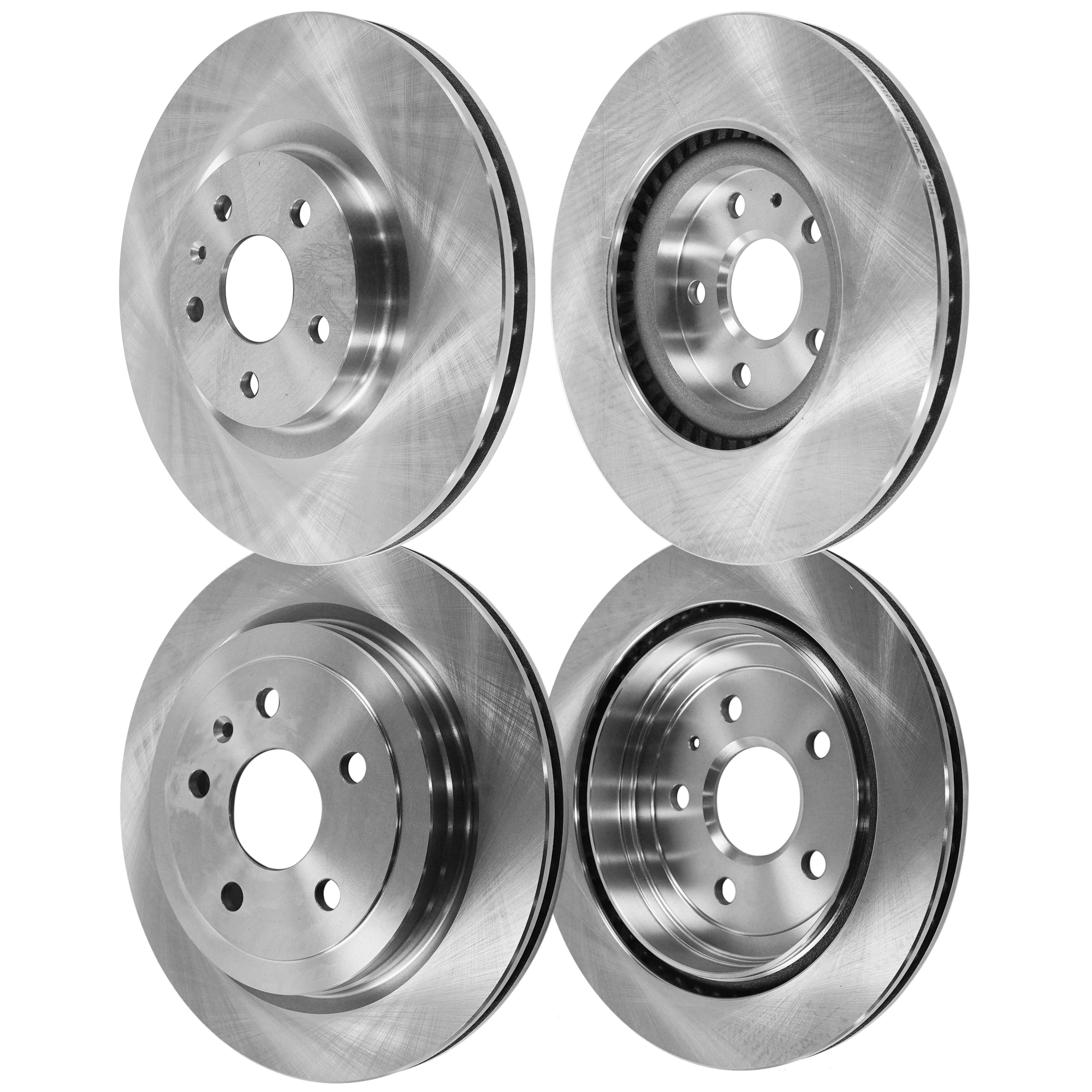AM CTS 08-14 FRONT AND REAR BRAKE DISC RH AND LH 4 Wheel Set Plain Surface SKU SET STPC27110054-4 D OEM 41237-55171-72038-493955-85013