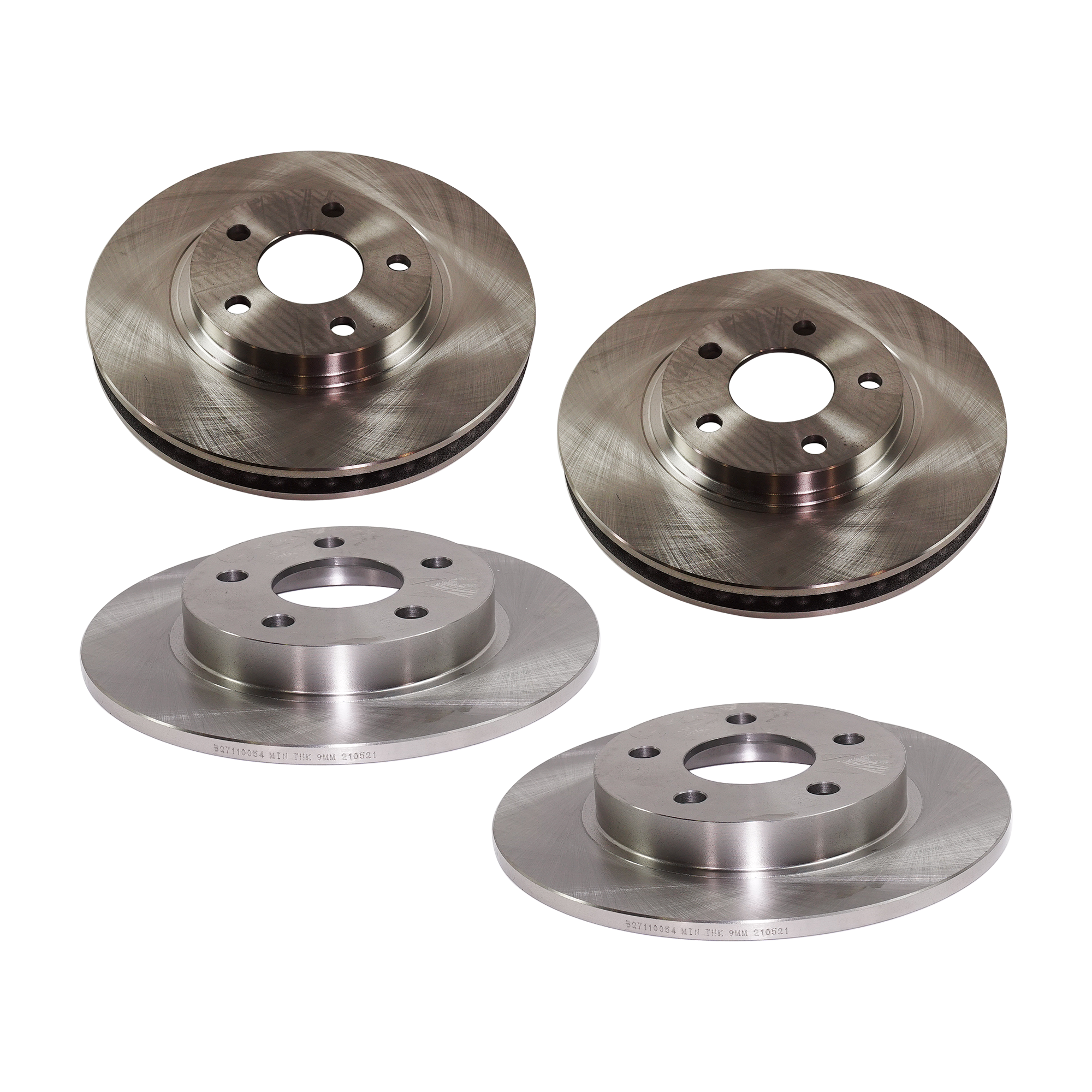 AM AURORA 97-03 BONNEVILLE 00-04 FRONT AND REAR BRAKE DISC 4 Wheel Set SKU SET STPC27110064-4 A OEM 180-210-151-802-240-000-000-000