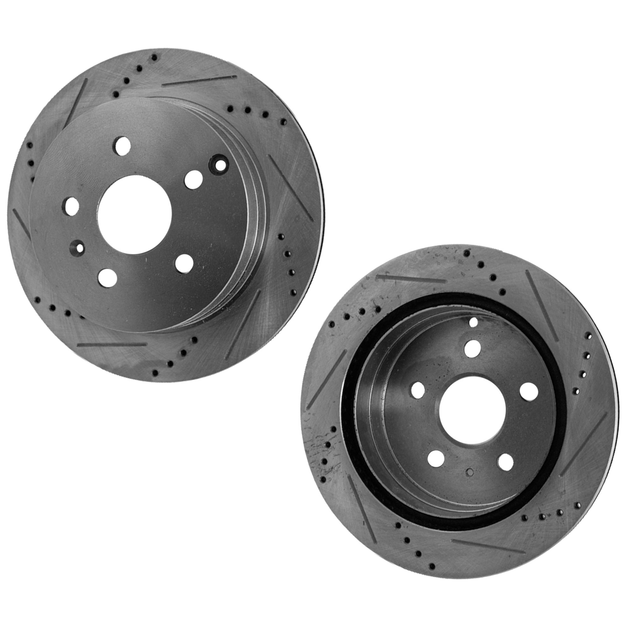 AM TERRAIN 10-16 EQUINOX 10-17 REAR BRAKE DISC RH AND LH Cross drilled and Slotted SKU SET STPC27110066DRS2 OEM 41262-55178-850168-900824-6004