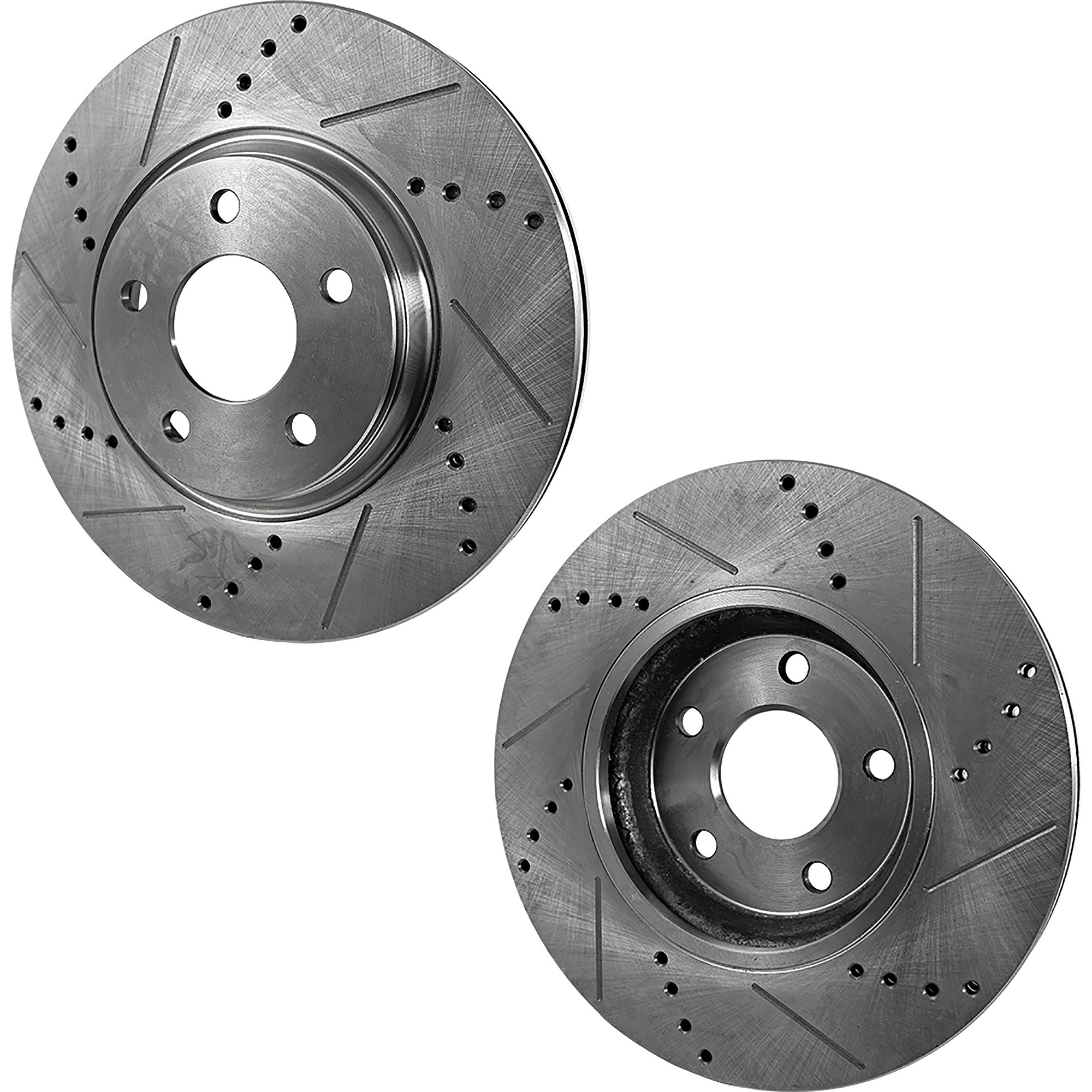 AM MONTE CARLO 06-07 LUCERNE 06-11 FRONT BRAKE DISC RH AND LH Cross drilled and Slotted SKU SET STPC27110072DRS2 OEM 19372-55126-145654-493755-5804