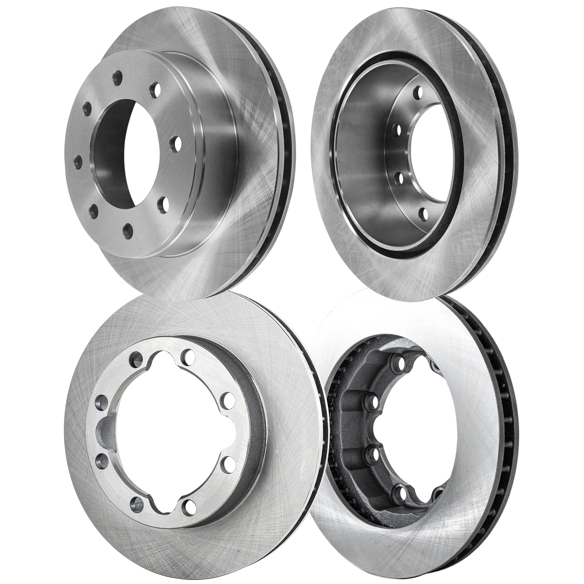 AM SUBURBAN 2500-00-00 FRONT AND REAR BRAKE DISC RH AND LH 4 Wheel Set Plain Surface SKU SET STPC27110074-4 A OEM 15712801-4798315-52007851-1254