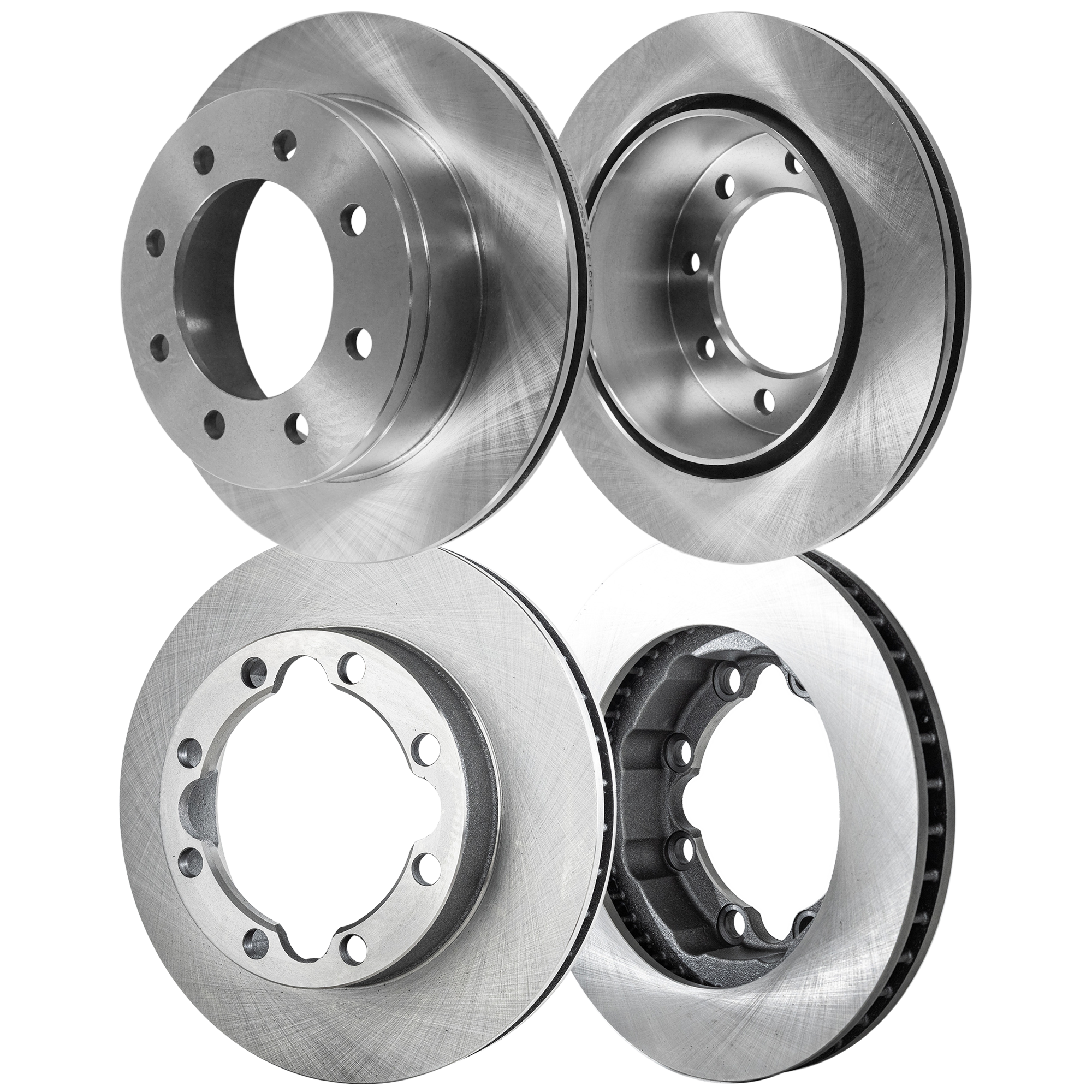AM SUBURBAN 2500-00-00 FRONT AND REAR BRAKE DISC RH AND LH 4 Wheel Set Plain Surface SKU SET STPC27110074-4 OEM 479-831-552-007-851-000-000-000-000