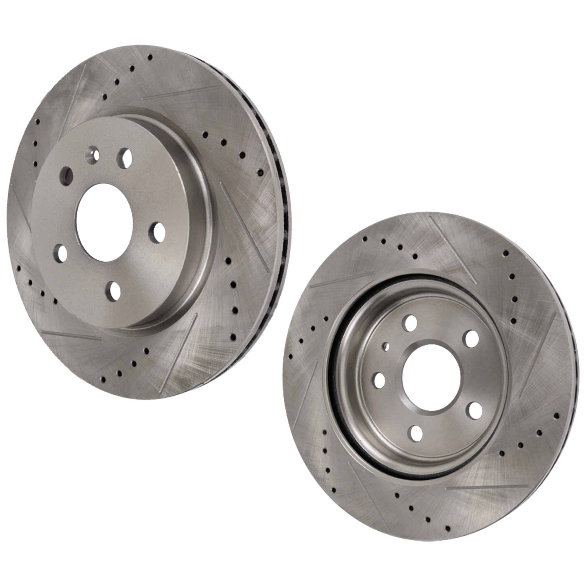 AM LACROSSE 10-16 CAMARO 16-20 REAR BRAKE DISC RH AND LH Drilled and Slotted SKU SET STPC27110076DRS2 OEM 41267-55179-850179-886206-9009