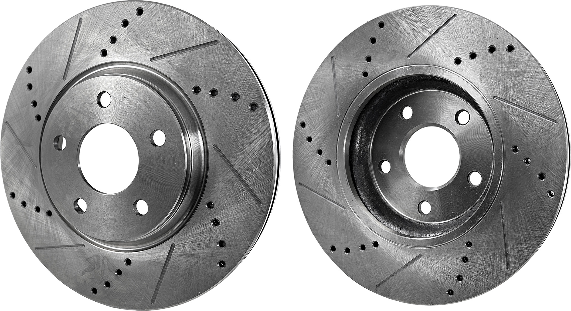 AM COBALT 05-08 MALIBU 04-12 FRONT BRAKE DISC RH AND LH Drilled and Slotted SKU SET STPC27110079DRS2 OEM 55093-60366-145528-493455-5801