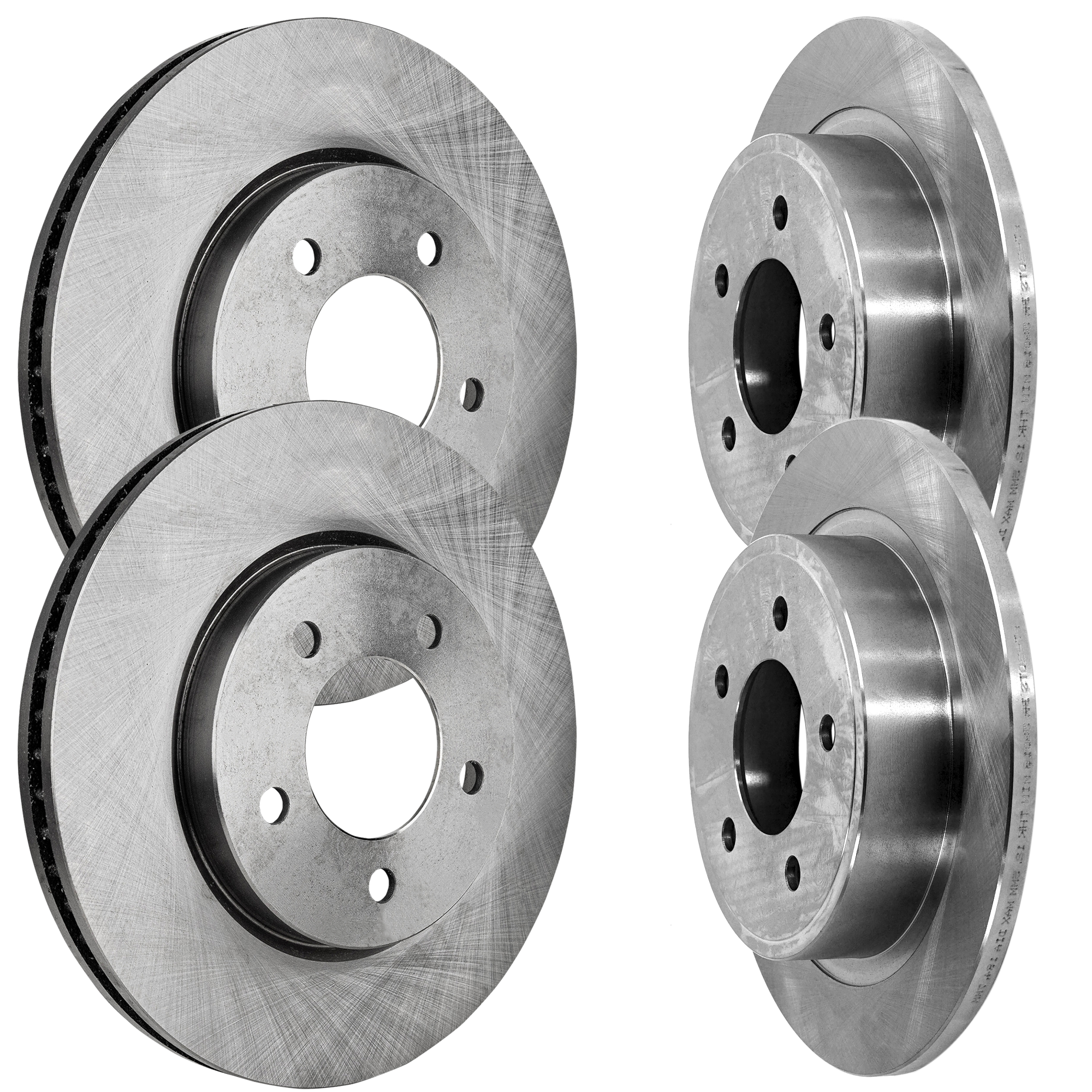 AM PACIFICA 04-08 FRONT AND REAR BRAKE DISC 4 Wheel Set SKU SET STPC27110085-4 OEM 4721234AA 4721240AB 4721240AF