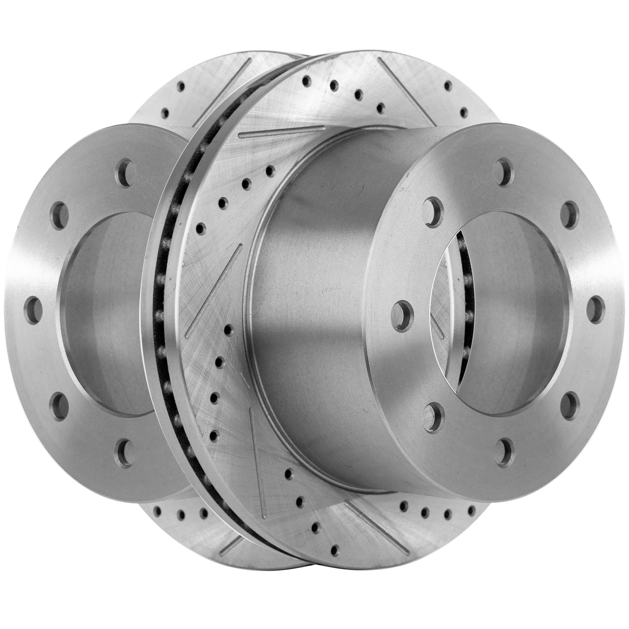 AM SILVERADO 3500 HD SIERRA 3500 HD 11-19 REAR BRAKE DISC RH AND LH Performance Rotor Drilled and Slotted Dual Rear Wheel DRW SKU SET STPC27110094DRS2 OEM 41270-55194-850229-901030-1216