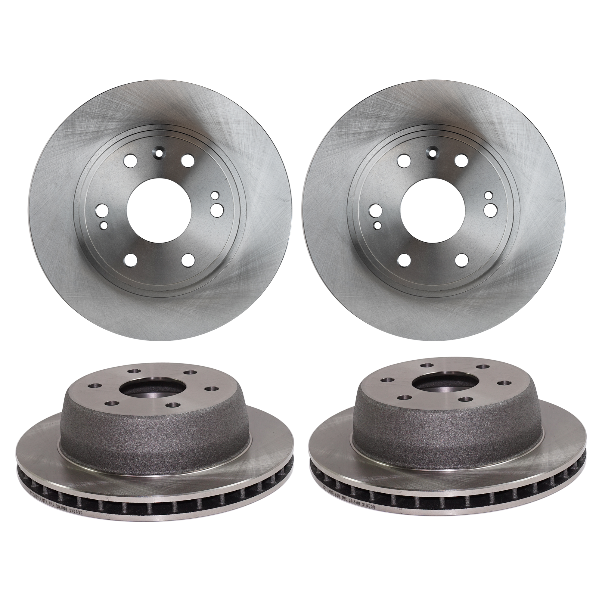 AM EXPRESS 1500 SAVANA 1500-09-14 FRONT AND REAR BRAKE DISC 4 Wheel Set SKU SET STPC27110095-4 B OEM 15065077-25757802-15712802-157