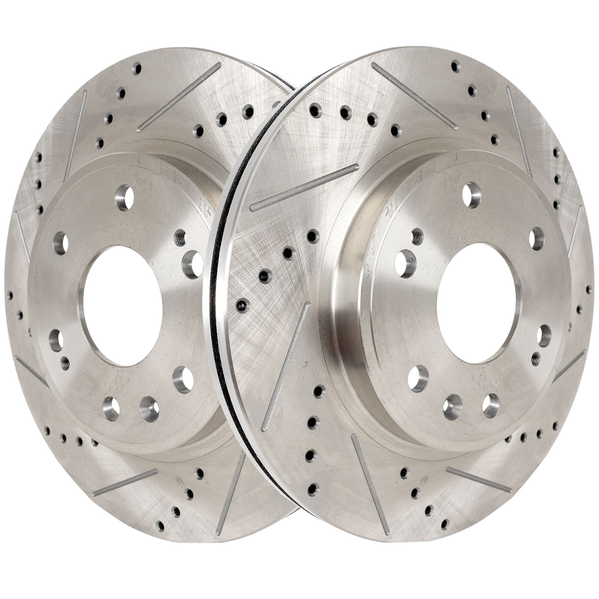 AM SILVERADO SIERRA 1500-05-19 FRONT BRAKE DISC RH AND LH Drilled and Slotted 6 Lugs Performance Rotor SKU SET STPC27110095DRS2 OEM 41252-55097-55170-72043-145582