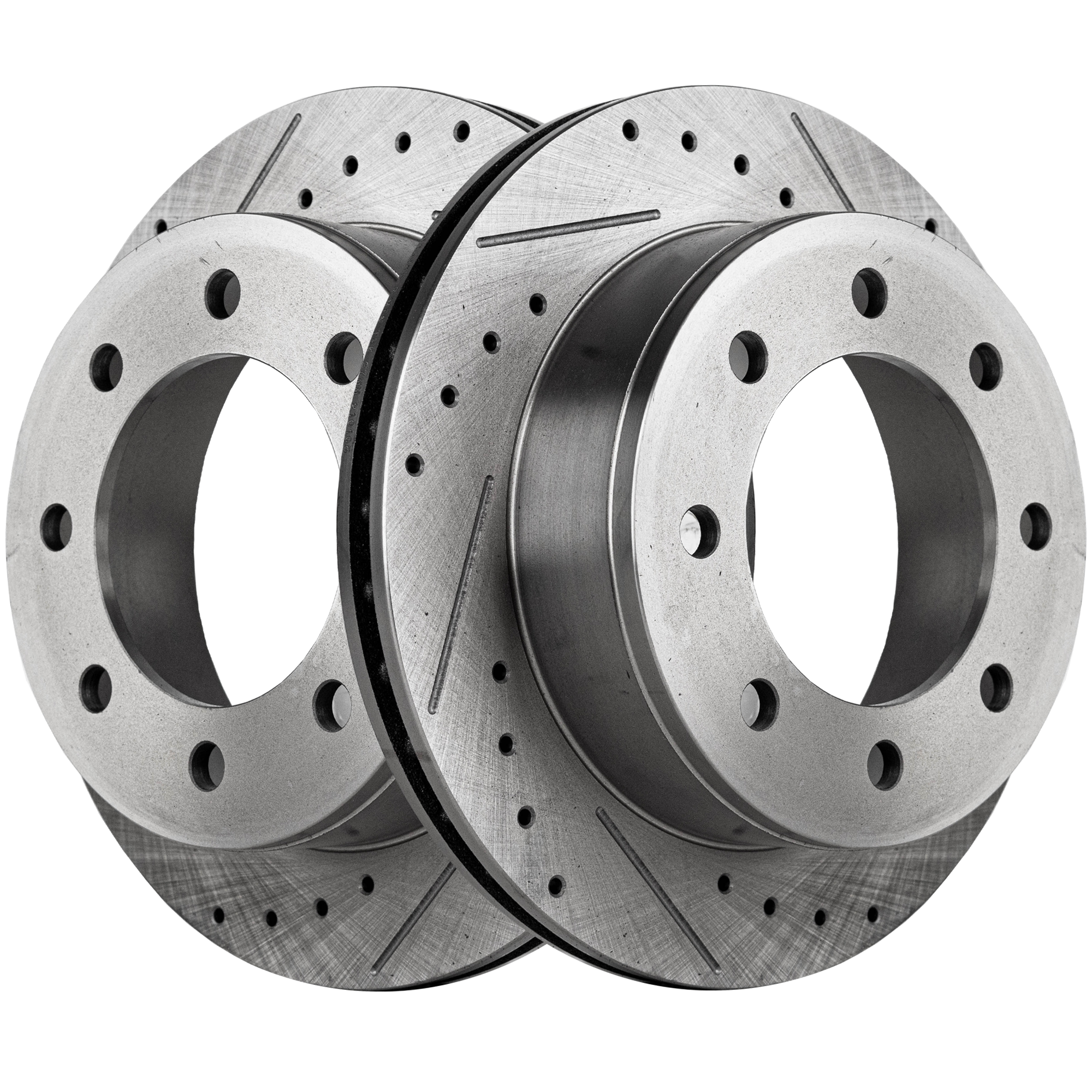 AM SILVERADO SIERRA 99-10 EXPRESS SAVANA VAN 03-17 REAR BRAKE DISC 2 Wheel Set Cross drilled and Slotted SKU SET STPC27110098DRS2 OEM 19952-55055-56828-86828-101008