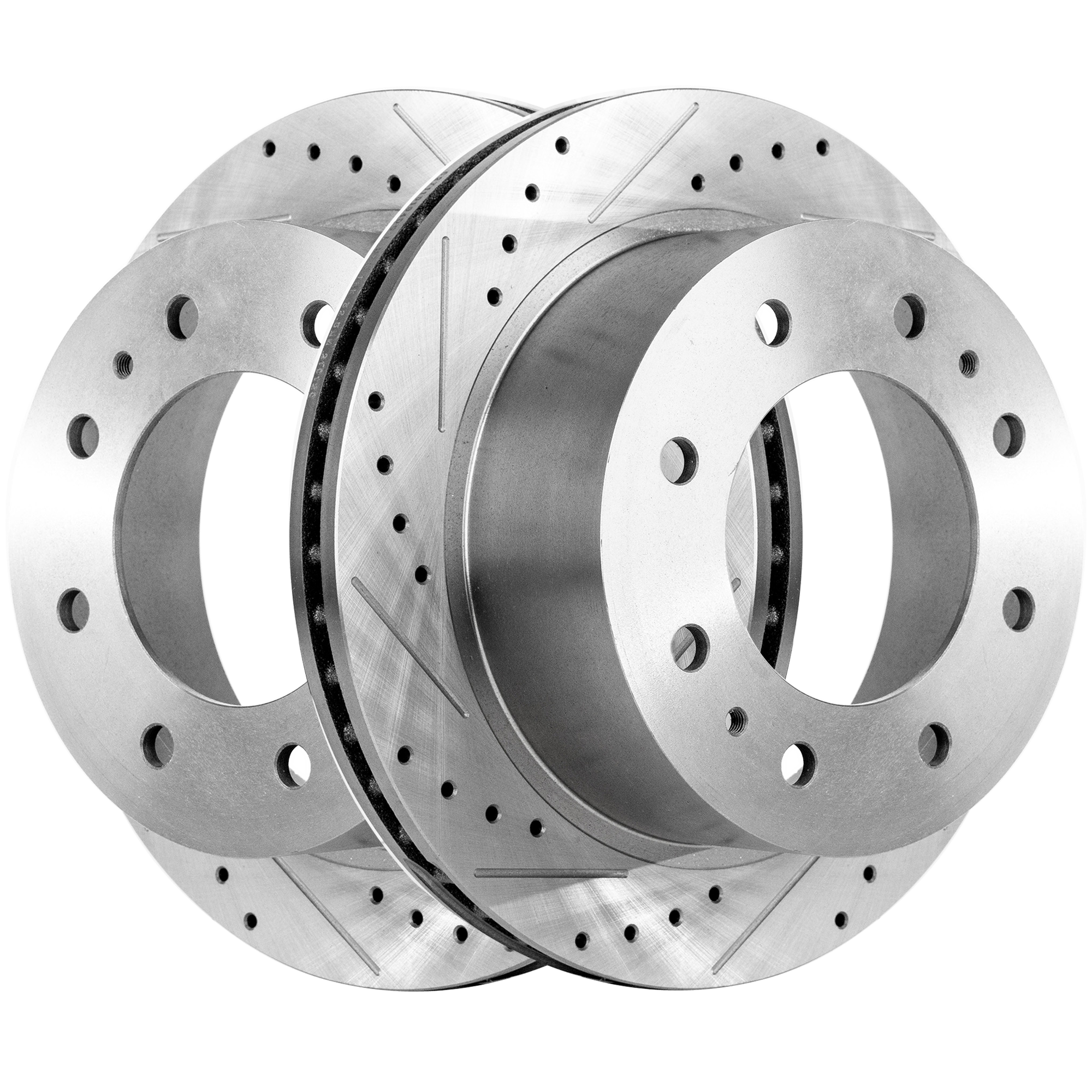 AM SILVERADO 2500 HD SILVERADO 3500 HD SIERRA 2500 HD SIERRA 3500 HD PICKUP 11-21 REAR BRAKE DISC RH AND LH Performance Rotor Drilled and Slotted SKU SET STPC27110104DRS2 OEM 41269-55192-850228-901028-6004