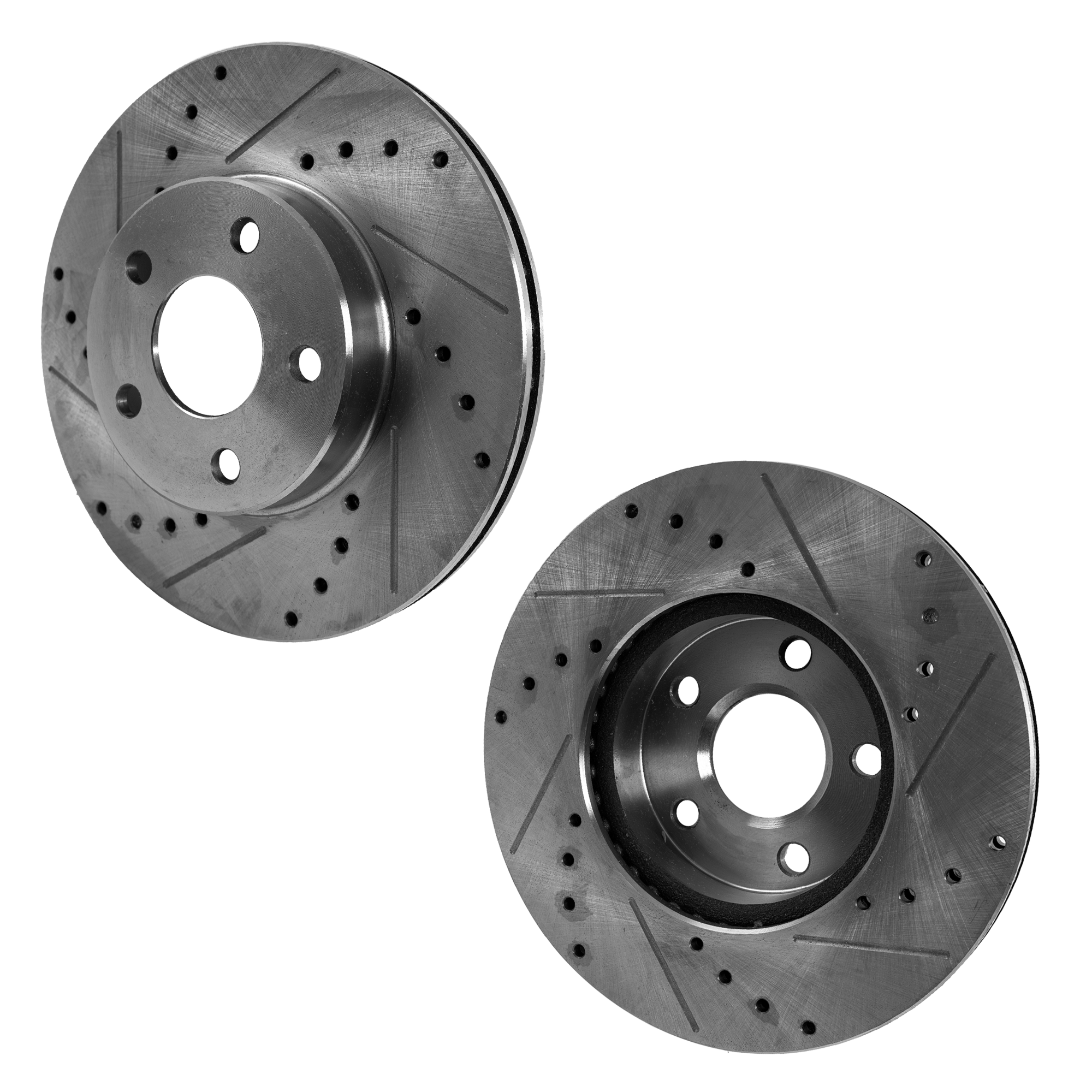 AM SKYLARK 90-98 CAVALIER 92-05 FRONT BRAKE DISC Drilled and Slotted SKU SET STPC27110105DRS2 OEM 477-5580-19815-27029-56140-651