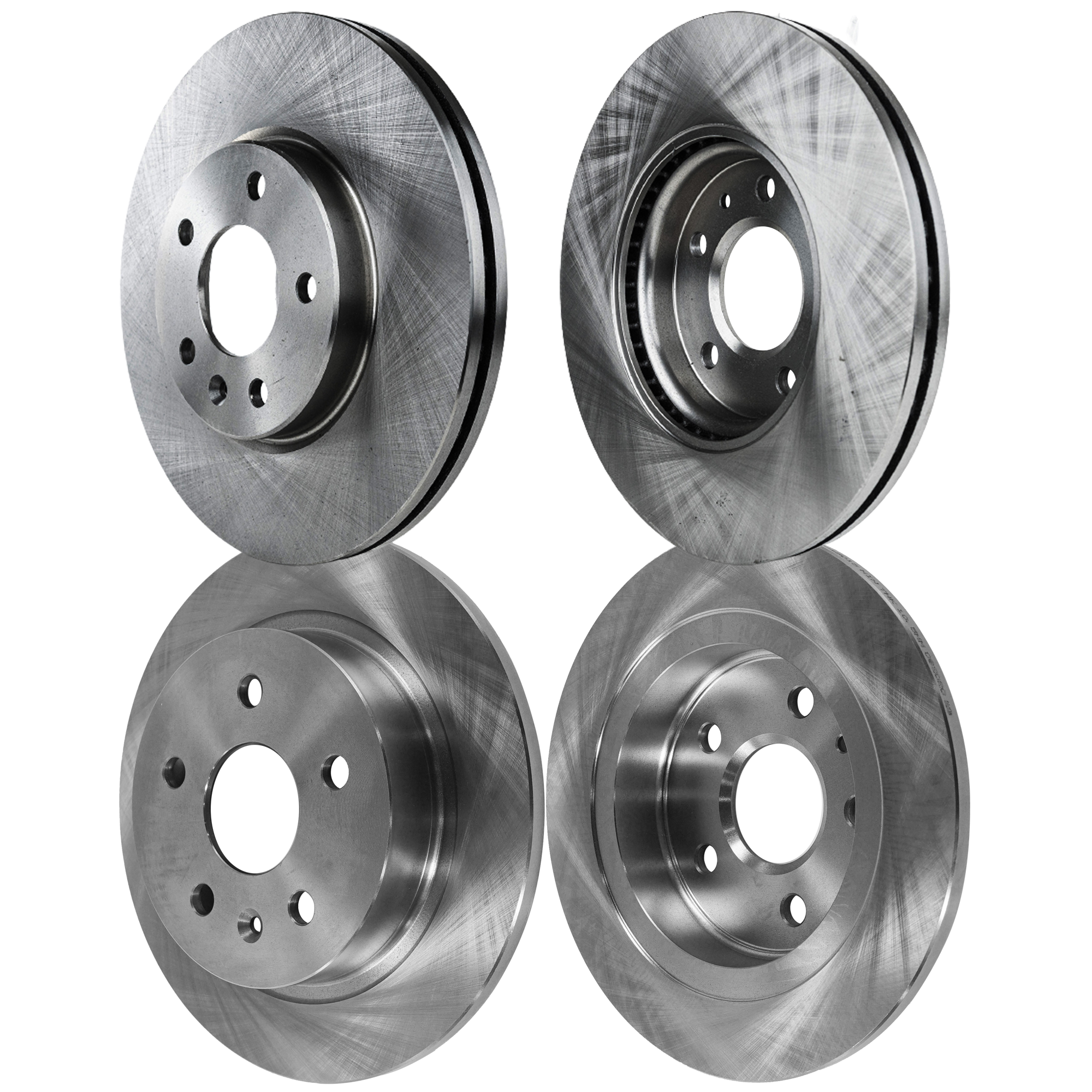 AM MALIBU 16-16 FRONT AND REAR BRAKE DISC RH AND LH 4 Wheel Set Plain Surface SKU SET STPC27110125-4 OEM 13501302-13501313-13501289-135