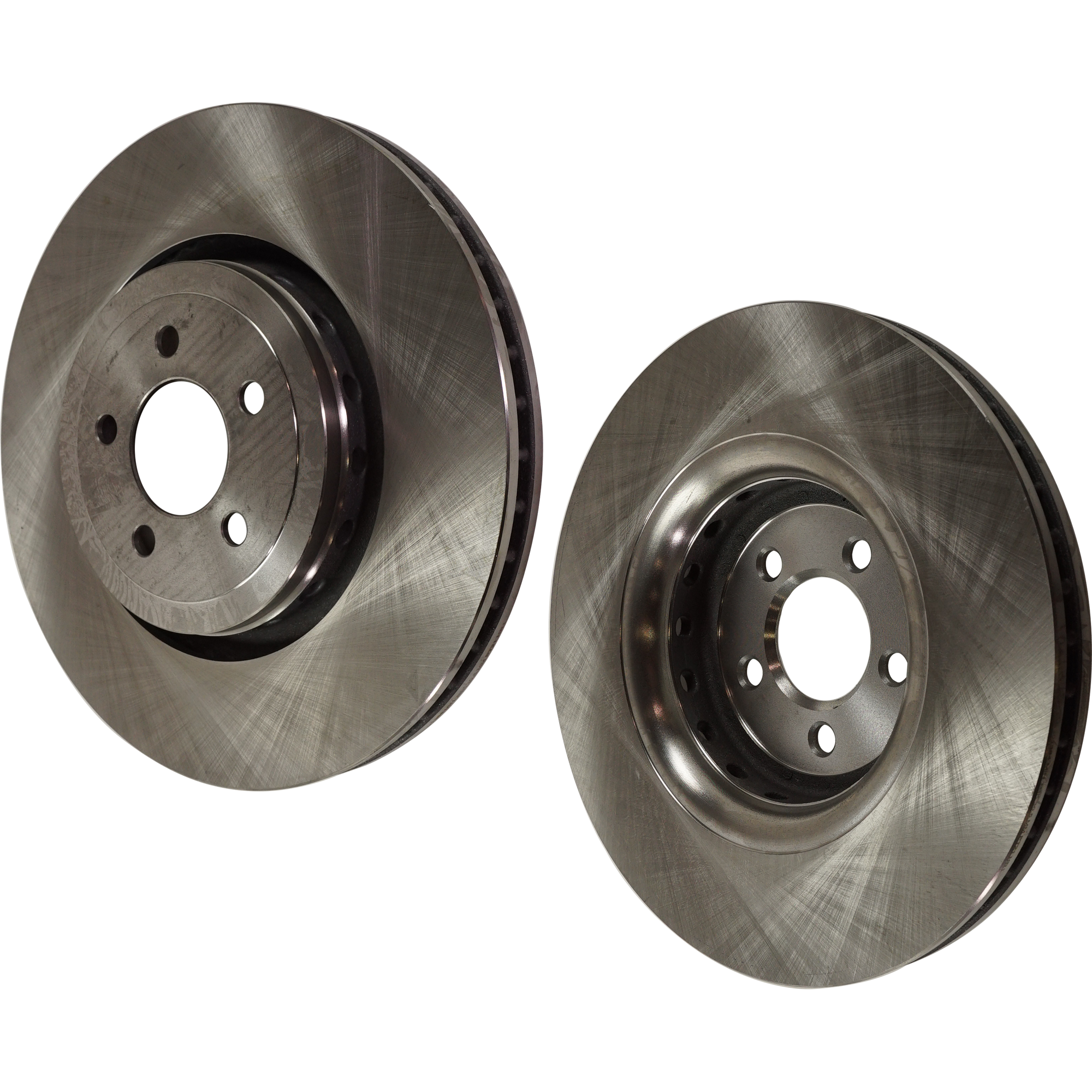 AM CHARGER 14-22 FRONT BRAKE DISC RH AND LH 2 Wheel Set Plain Surface Vented 5 Lugs SKU SET STPD27110003-2 OEM 12163086-43196-850358-60040035