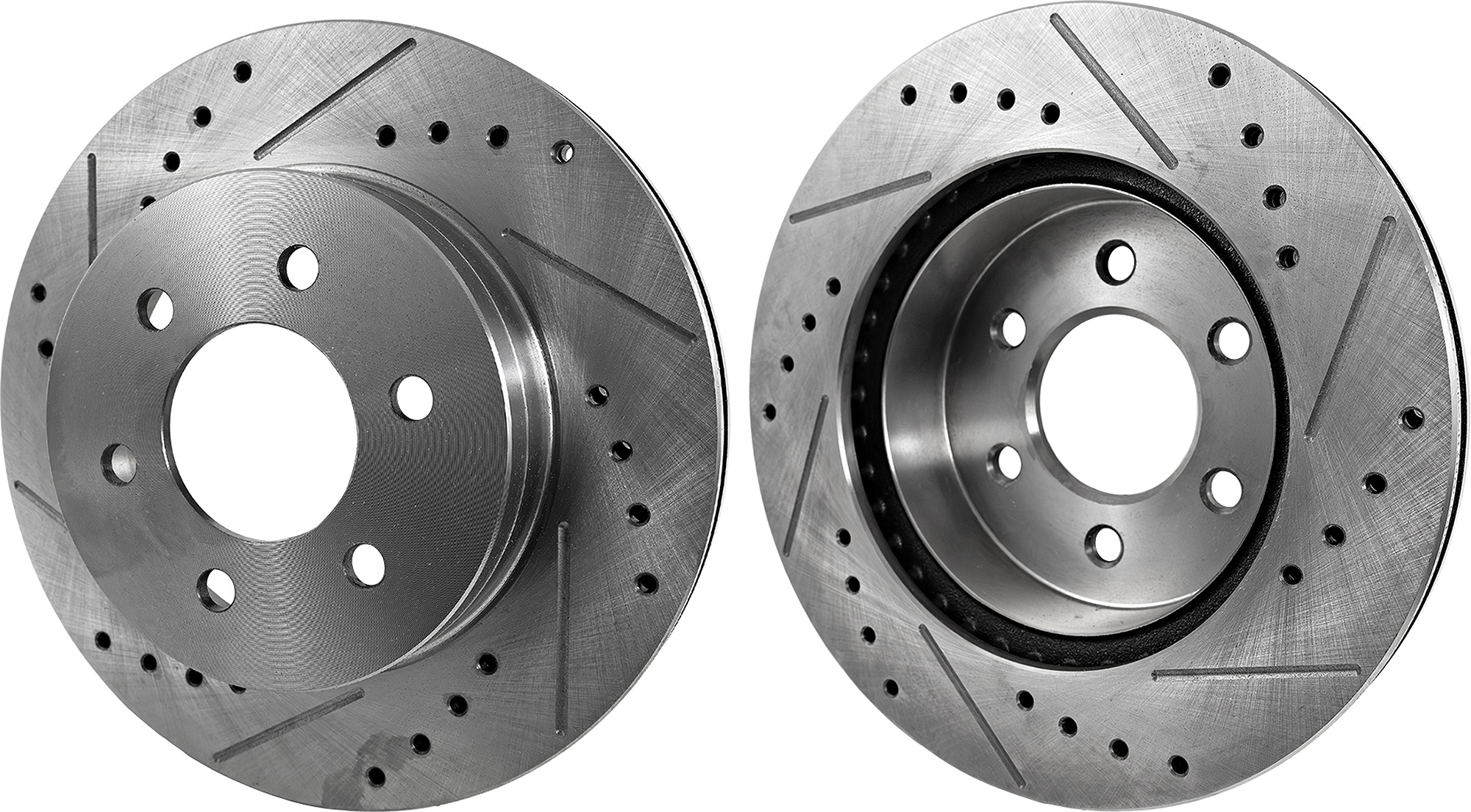 AM DAKOTA 97-02 DURANGO 98-02 FRONT BRAKE DISC RH AND LH Cross drilled and Slotted SKU SET STPD27110010DRS2 OEM 5382-19748-65940-76645-86645-1