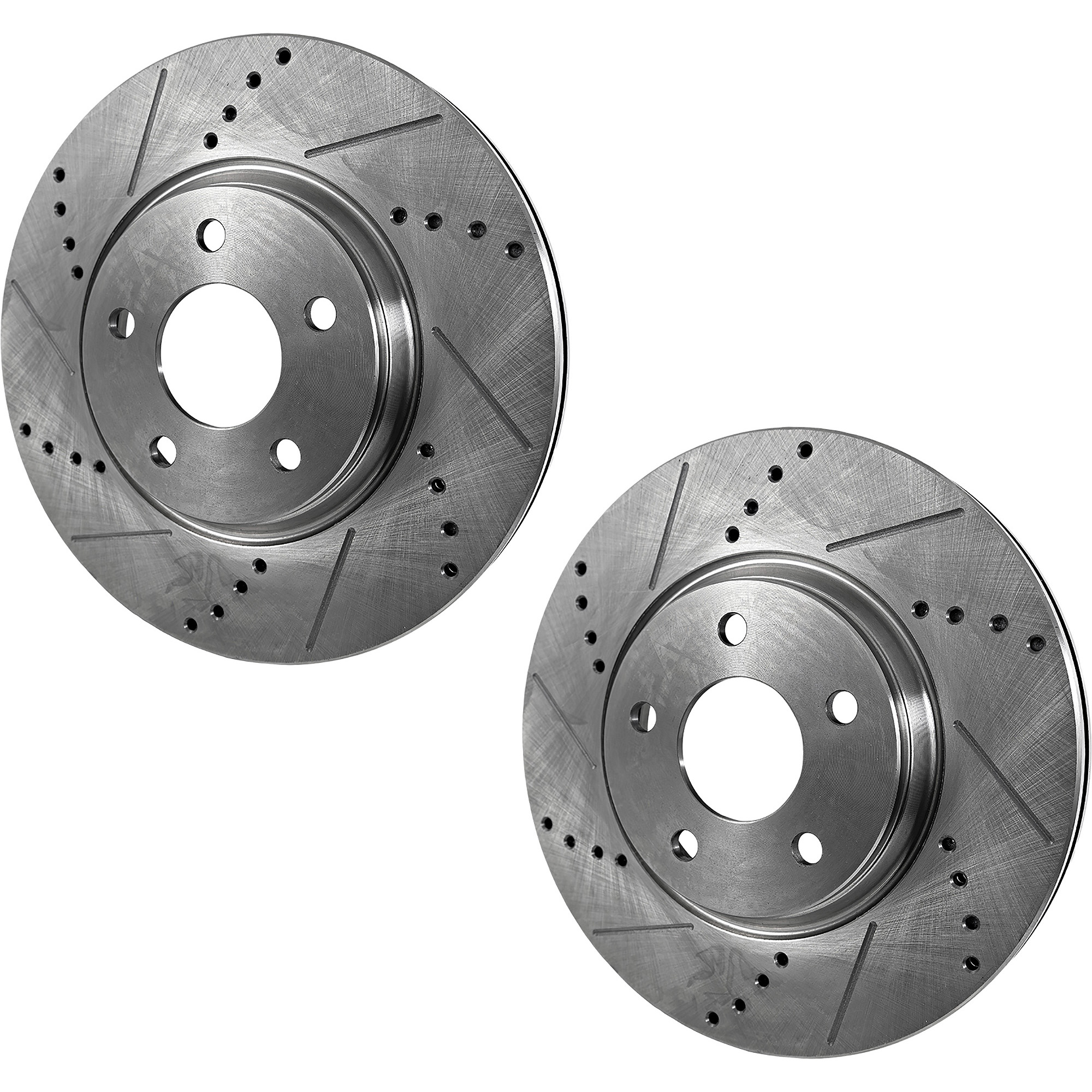 AM DURANGO GRAND CHEROKEE 11-20 REAR BRAKE DISC RH AND LH Cross drilled and Slotted Solid Rear Disc 330mm Front Disc SKU SET STPD27110017DRS2 OEM 43178-53061-850237-60042004-53