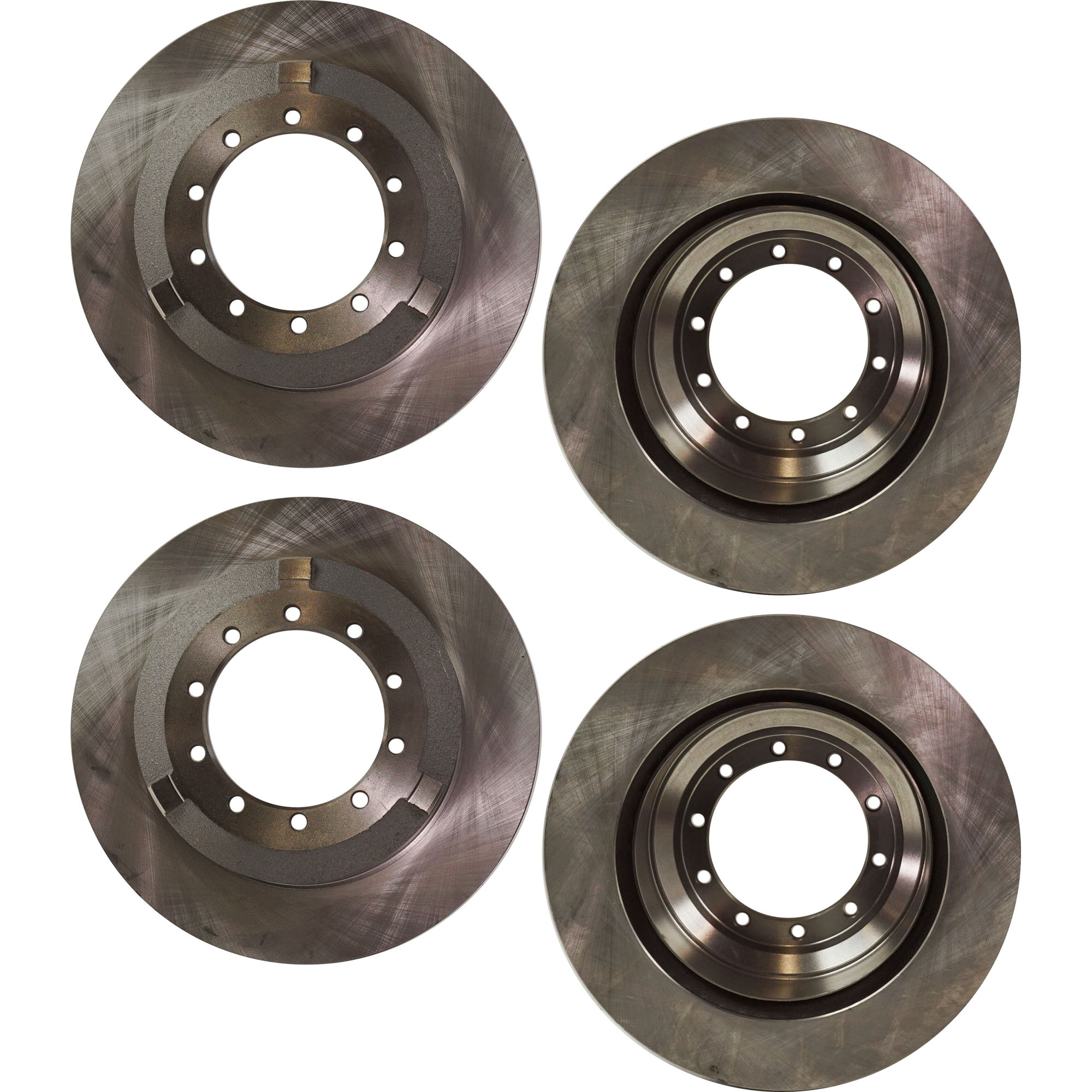 AM INTERNATIONAL HD TRUCKS 05-10 DODGE HD TRUCKS 08-10 FRONT AND REAR BRAKE DISC RH AND LH Plain Surface Vented 10 Lugs SKU SET STPD27110023-4 OEM 5C3Z2C026CA 3C3Z2C026CA