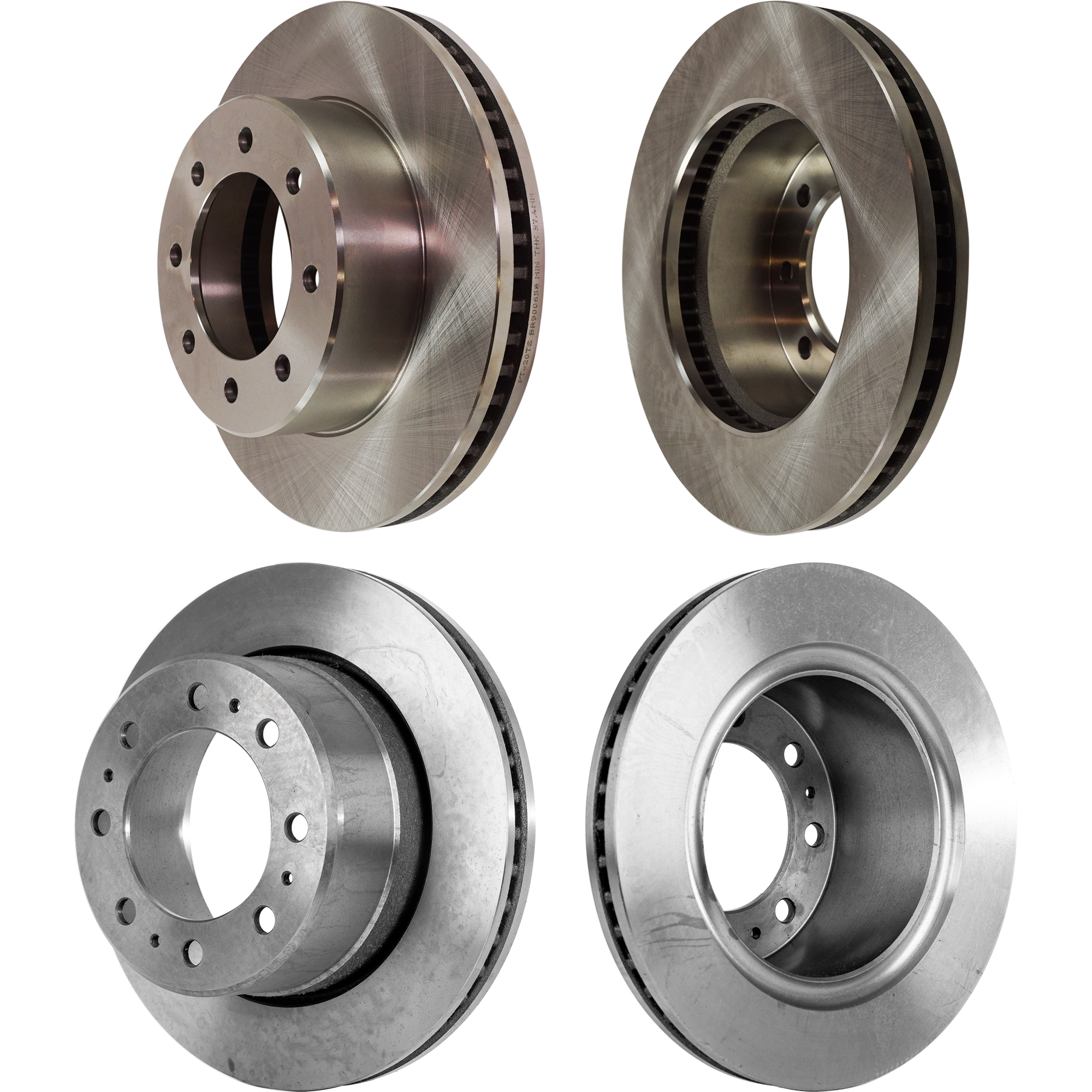 AM RAM 2500-3500-09-22 FRONT AND REAR BRAKE DISC 4 Wheel Set SKU SET STPD27110048-4 OEM 43168-53057-850123-900658-6004