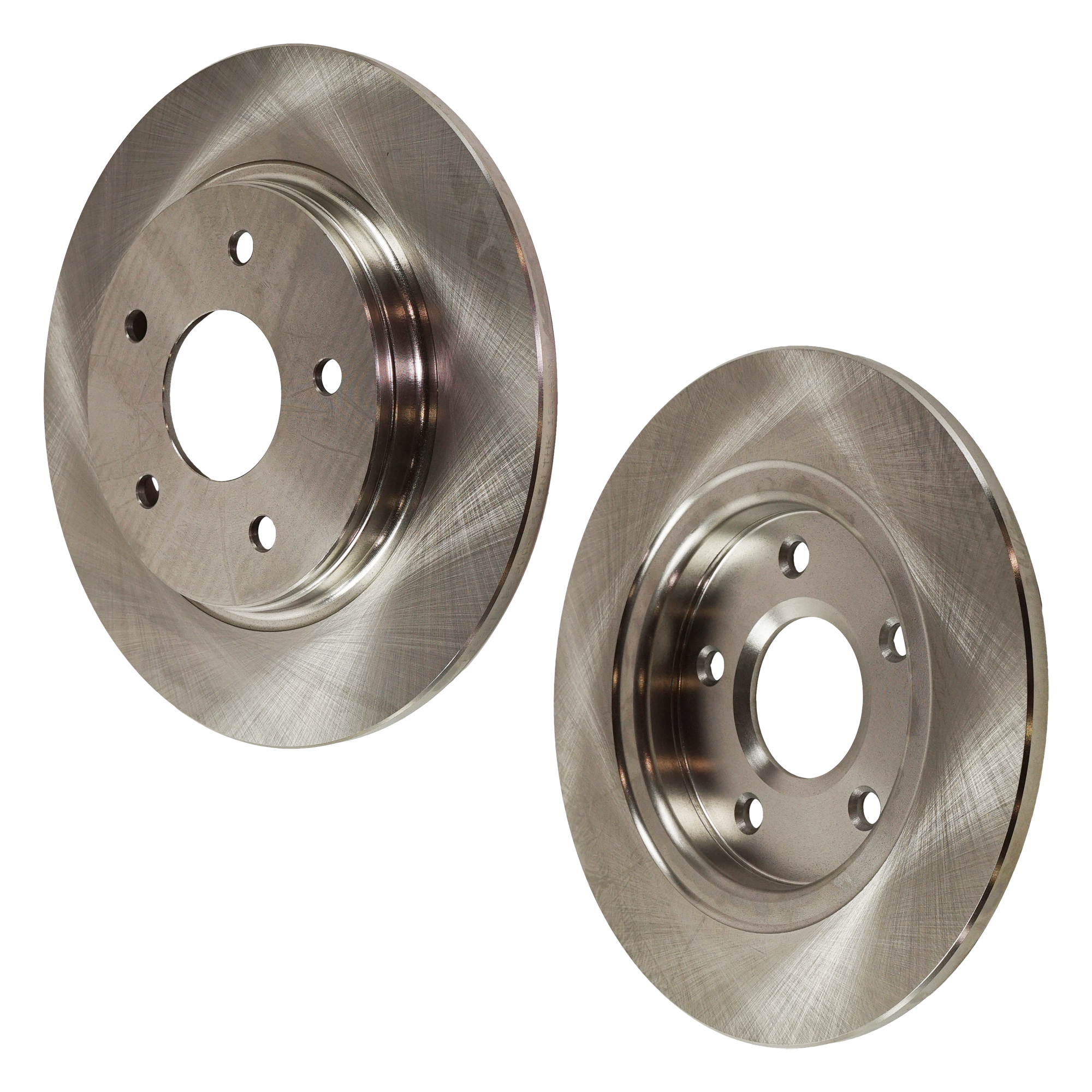 AM C V 12-15 GRAND CARAVAN 08-16 REAR BRAKE DISC RH AND LH Plain Surface Solid 5 Lugs 2 Wheel Set SKU SET STPD27110054-2 OEM 4721677AA 4721996AA 7B0615601A