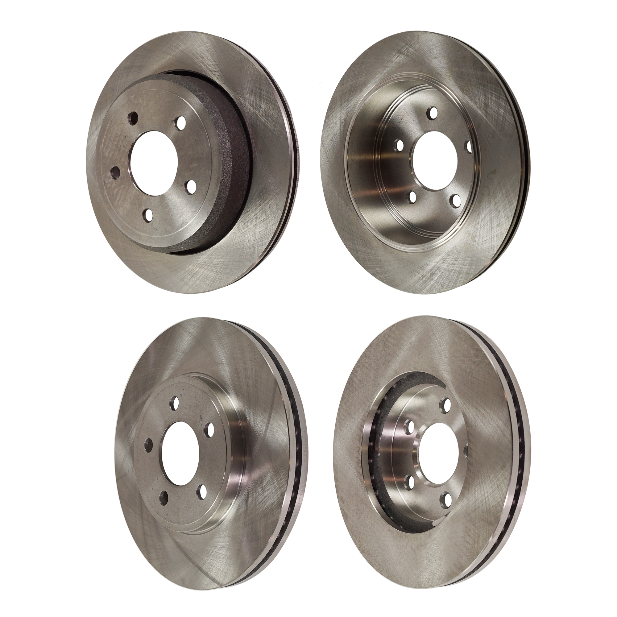 AM CROWN VICTORIA GRAND MARQUIS 03-11 FRONT AND REAR BRAKE DISC 4 Wheel Set SKU SET STPF27110008-4 A OEM 3W7Z2C026AA 3W1Z1125AA 3W1Z112