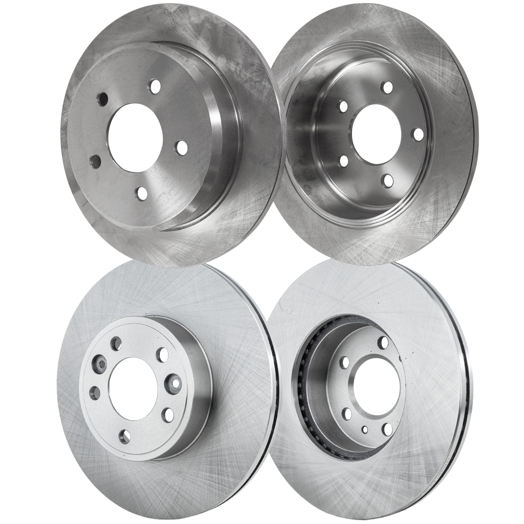 AM CROWN VICTORIA GRAND MARQUIS 98-02 FRONT AND REAR BRAKE DISC 4 Wheel Set SKU SET STPF27110011-4 OEM F6AZ2C026AA F6AZ2C026BA F8VZ11