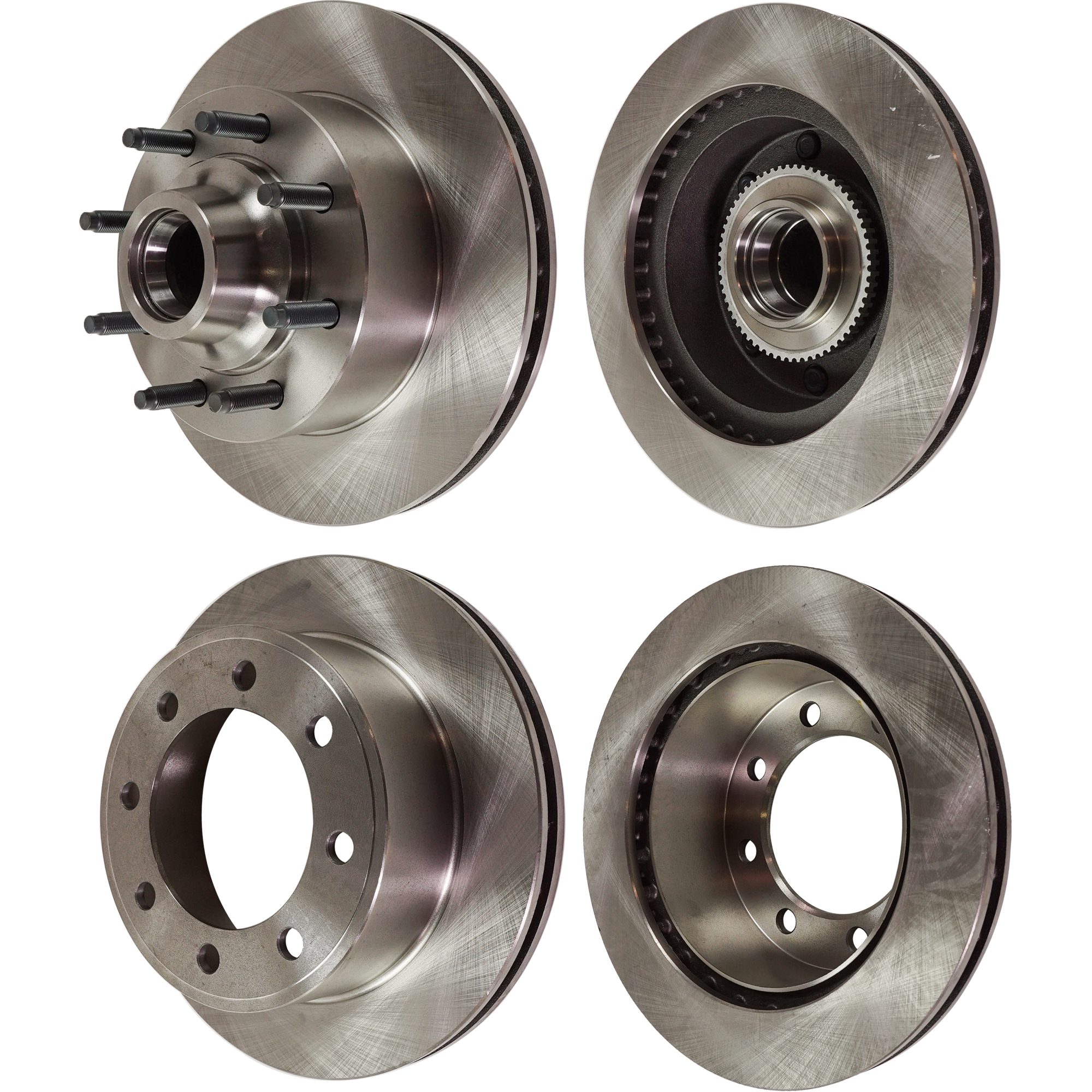 AM E 150-07-07 E 250-03-07 FRONT AND REAR BRAKE DISC 4 Wheel Set SKU SET STPF27110015-4 OEM 19851-54073-66799-102005-14525