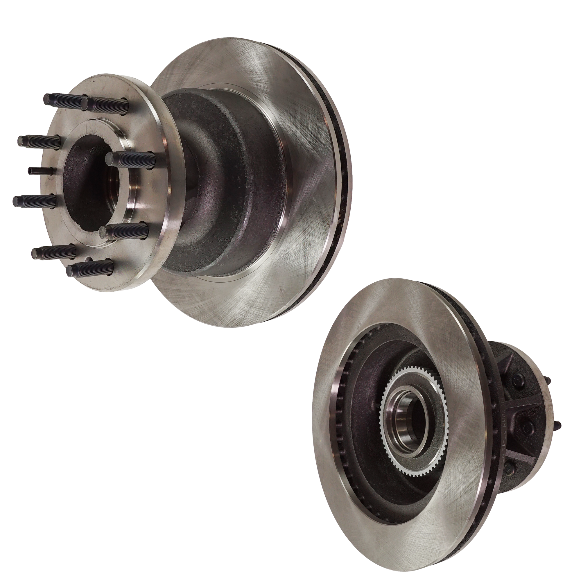 AM E 350 ECONOLINE CLUB WAGON 95-02 E 350 SUPER DUTY 99-07 FRONT BRAKE DISC 2 Wheel Set SKU SET STPF27110017-2 OEM 54033-65880-66529-86529-102578