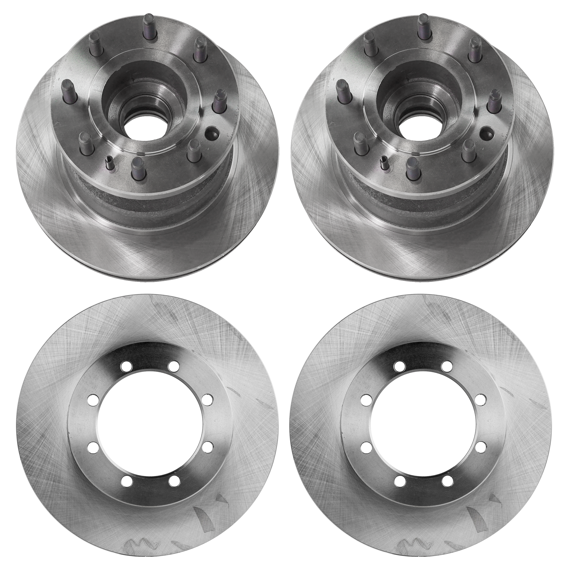 AM E 450 ECONOLINE SUPER DUTY 00-02 E 450 SUPER DUTY 03-07 FRONT AND REAR BRAKE DISC 4 Wheel Set SKU SET STPF27110017-4 A OEM 54033-65880-66529-86529-102578