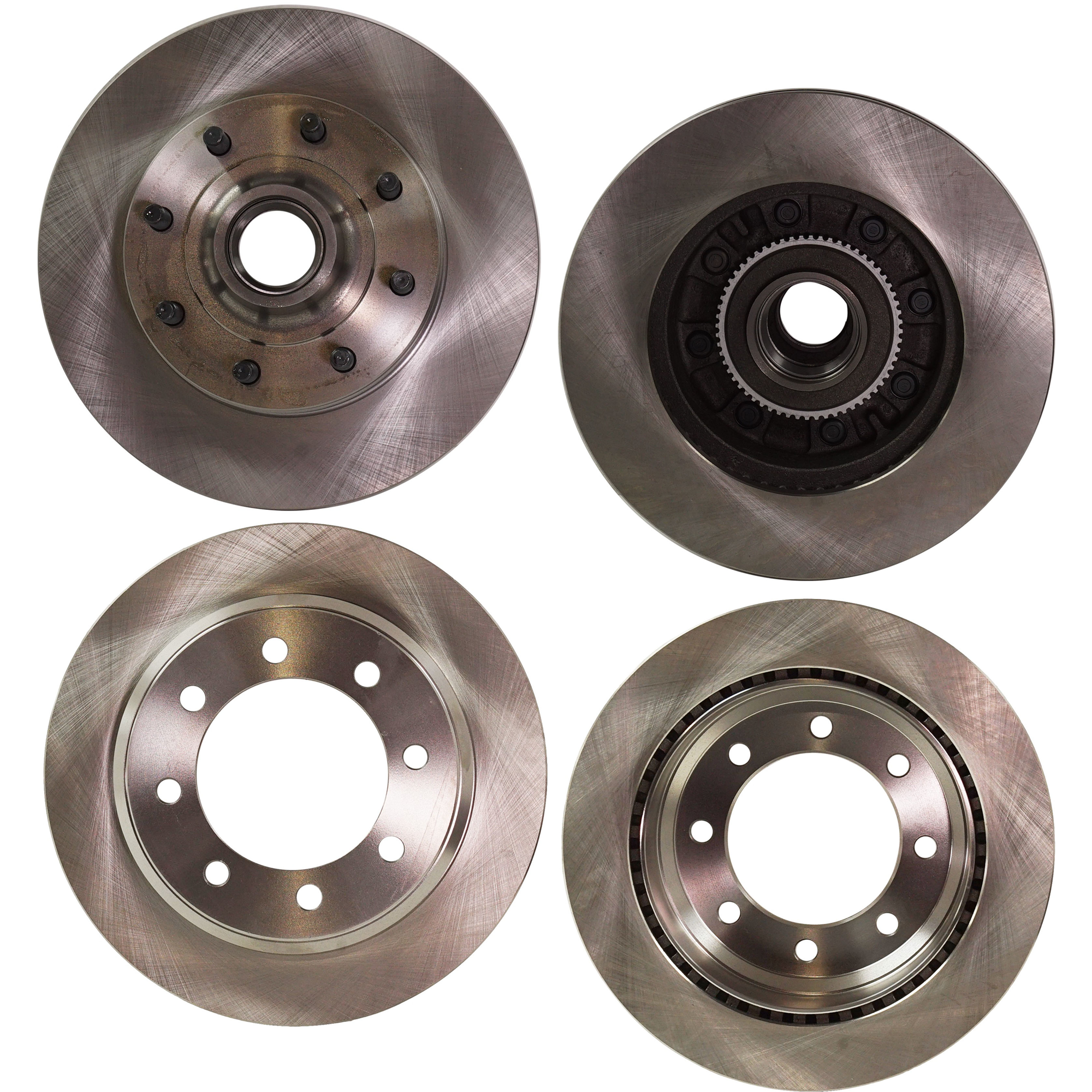 AM E 150 E 250-08-14 E 350 SUPER DUTY 08-21 FRONT AND REAR BRAKE DISC 4 Wheel Set SKU SET STPF27110020-4 OEM 8C2Z1102A BC2Z1102A 8C2Z2C026C