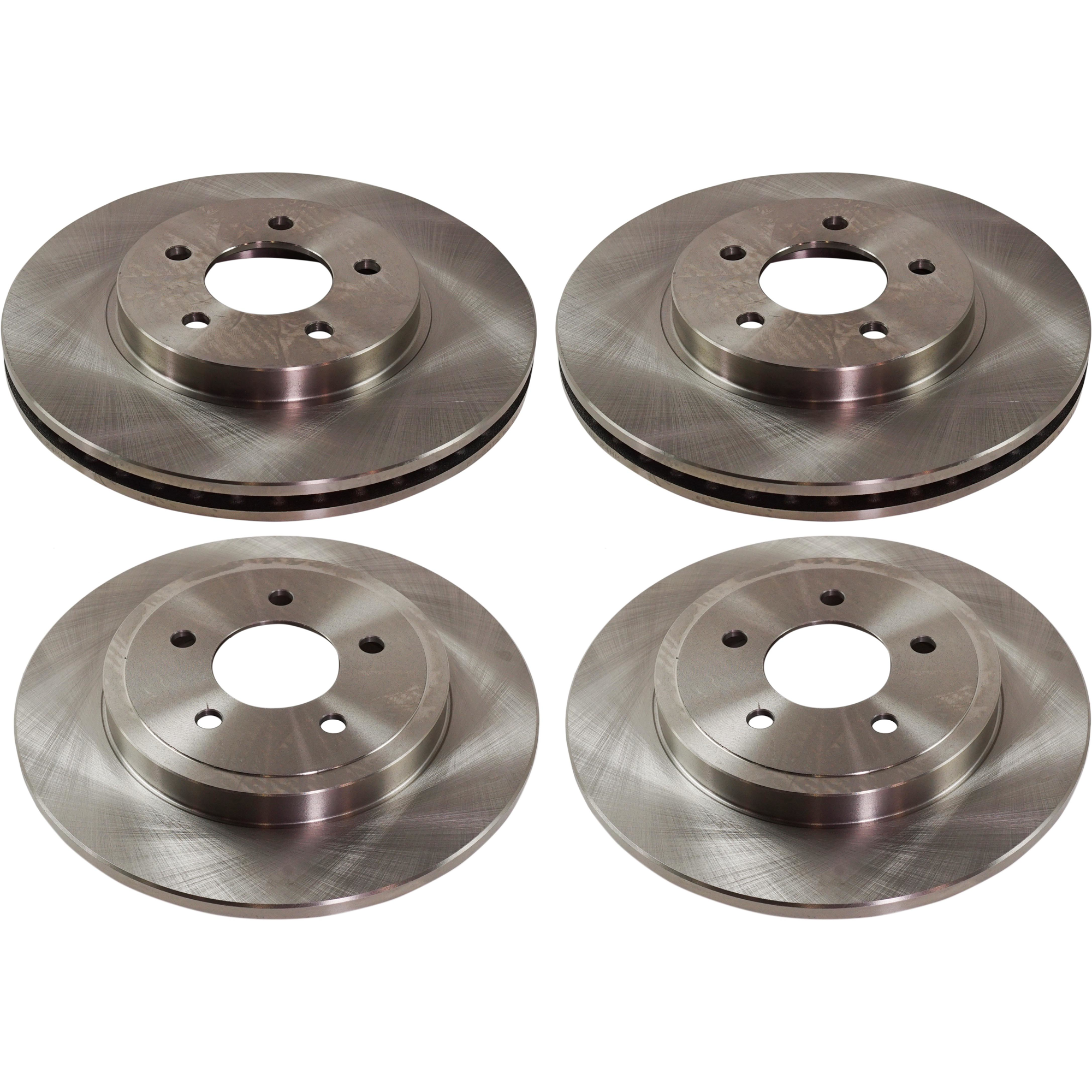 AM ESCAPE MARINER 05-08 FRONT AND REAR BRAKE DISC 4 Wheel Set SKU SET STPF27110032-4 OEM 5L8Z1125AA 5U2Z1V125AB 5L8Z2C0
