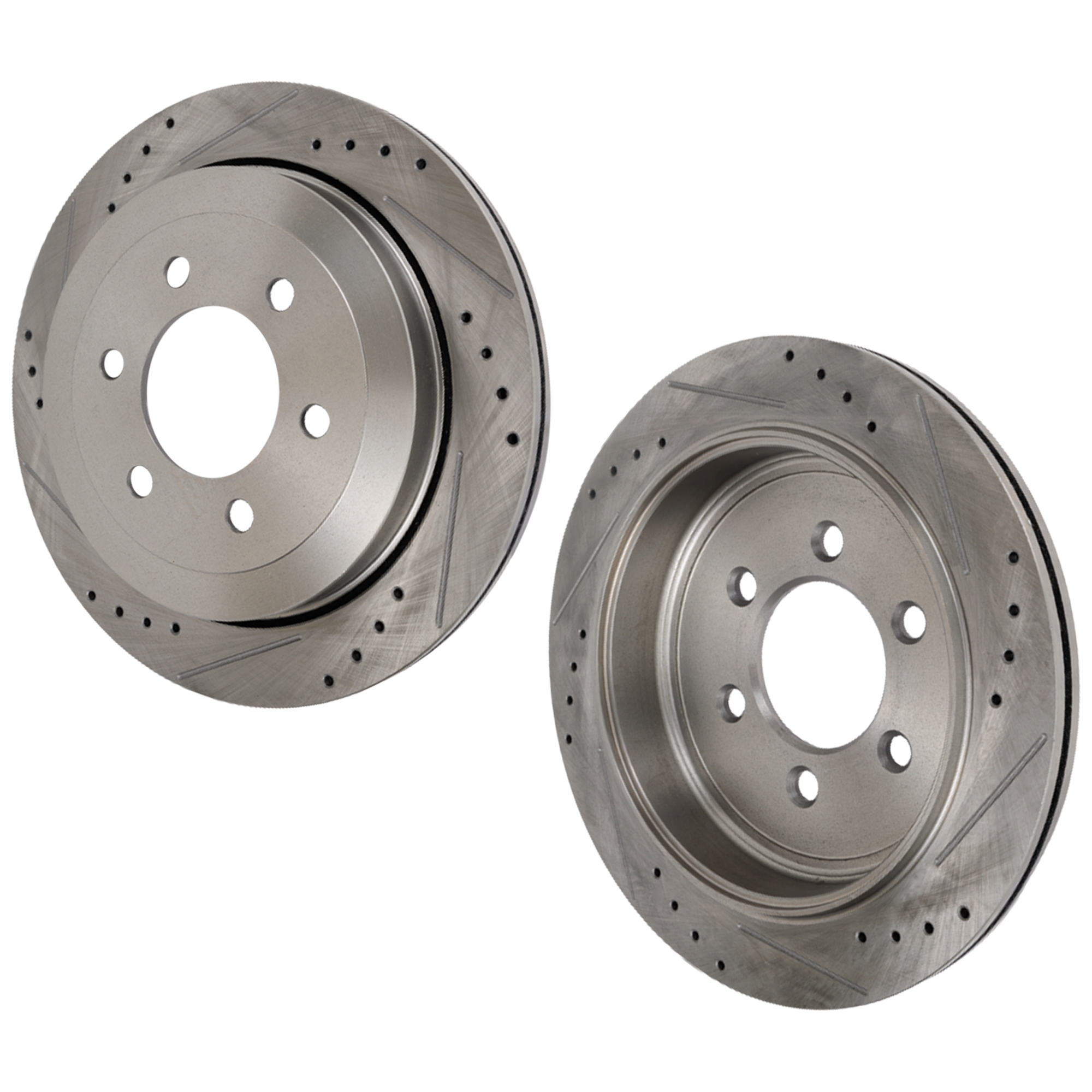 AM EXPEDITION NAVIGATOR 07-17 REAR BRAKE DISC RH AND LH 2 Wheel Set Drilled and Slotted SKU SET STPF27110039DRS2 OEM 42252-54152-900366-60054205-42