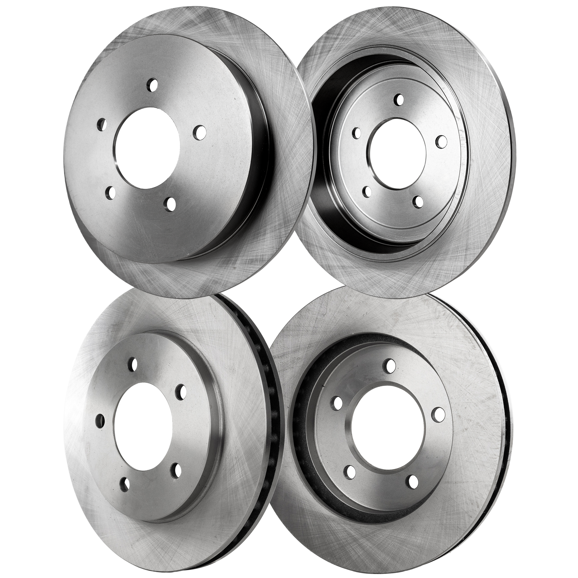 AM EXPEDITION 97-00 NAVIGATOR 98-00 FRONT AND REAR BRAKE DISC Plain Surface 5 Lugs 4 Wheel Set SKU SET STPF27110043-4 OEM F75Z1125BC F75Z2C026BC