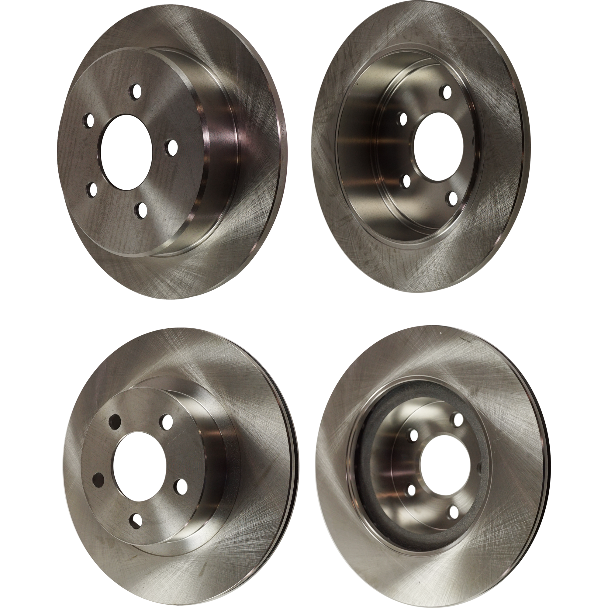 AM EXPLORER SPORT 02-02 FRONT AND REAR BRAKE DISC 4 Wheel Set Plain Surface Vented Front Solid Rear 5 Lugs SKU SET STPF27110050-4 B OEM F5TZ2C026A 4087729 YL242C026AA