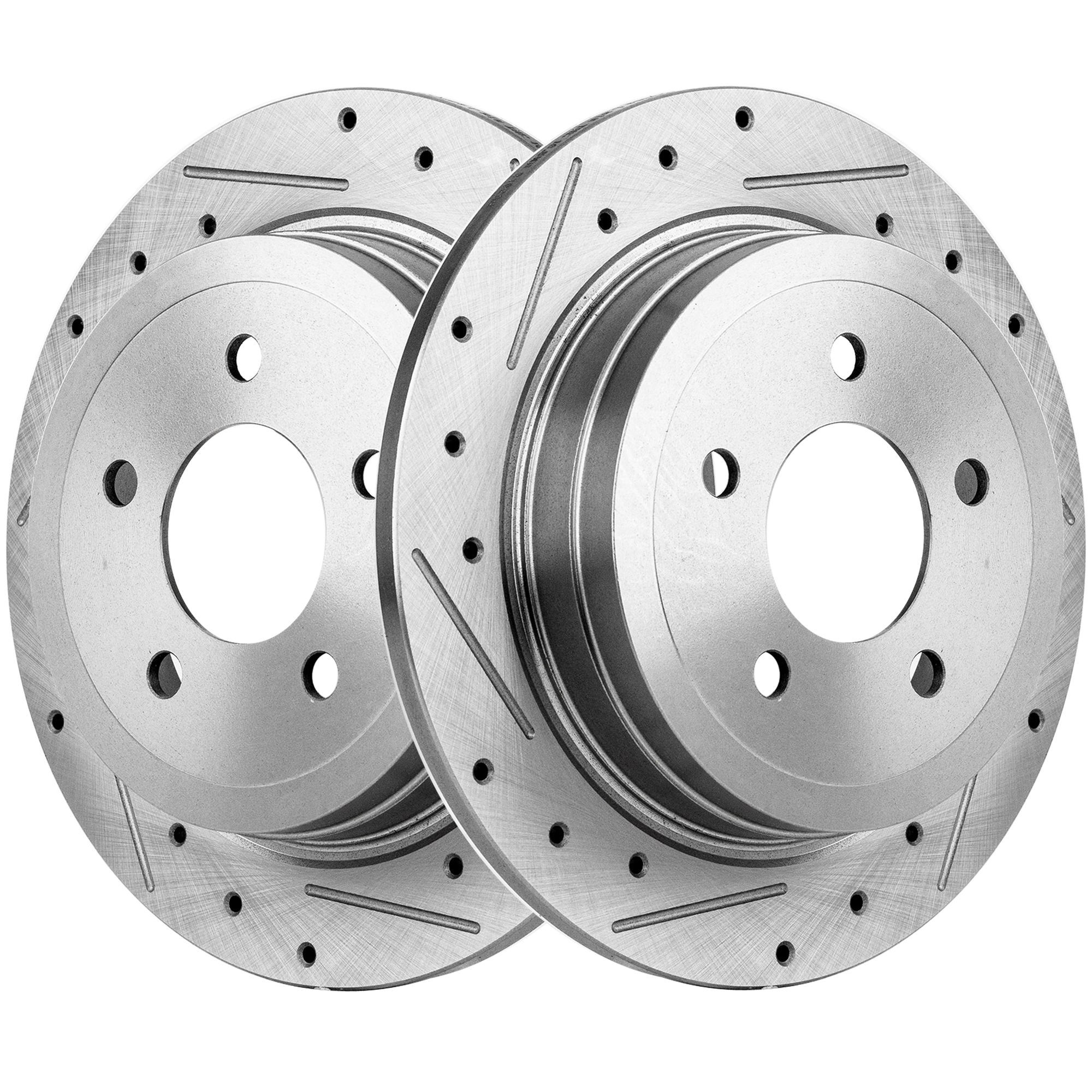 AM EXPLORER SPORT TRAC 03-05 EXPLORER SPORT 03-03 REAR BRAKE DISC RH AND LH Performance Rotor Drilled and Slotted SKU SET STPF27110051DRS2 OEM 54114-12165096-48880147-600541